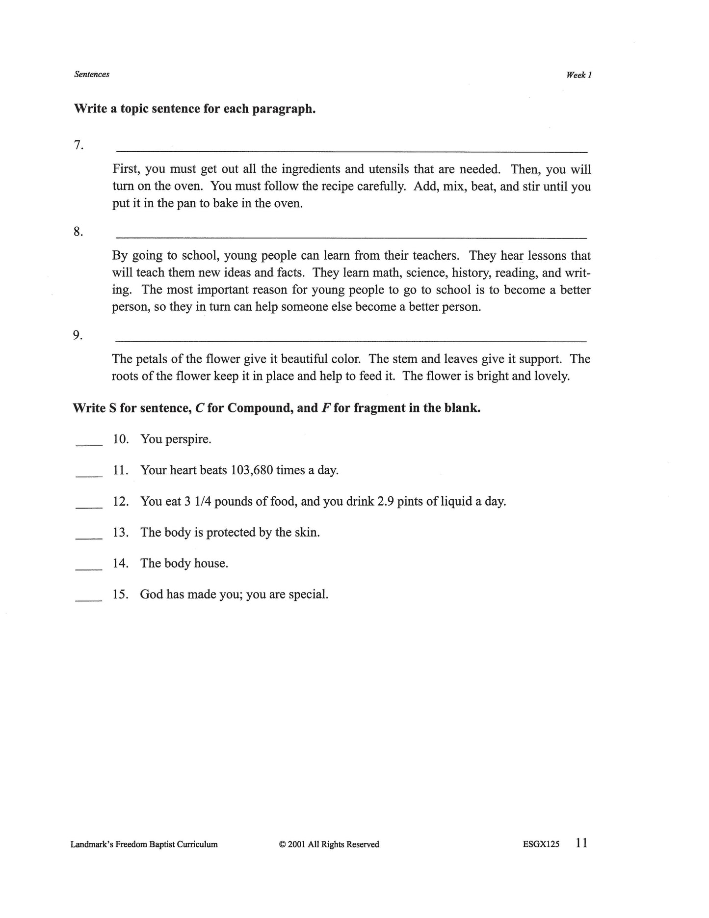 English Grade 05