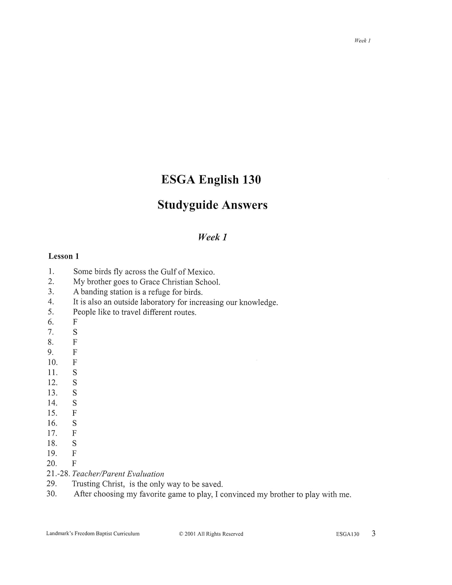 English Grade 06