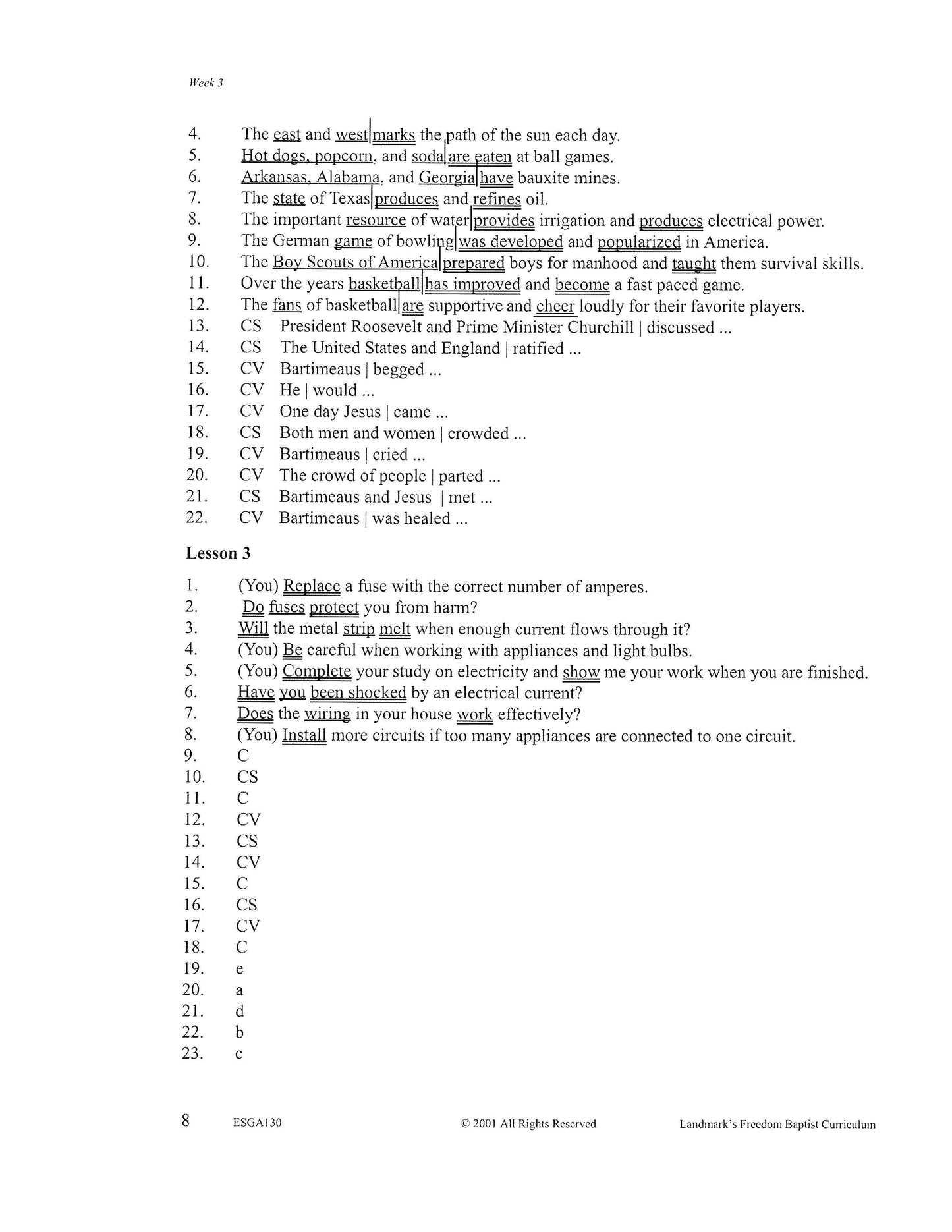 English Grade 06