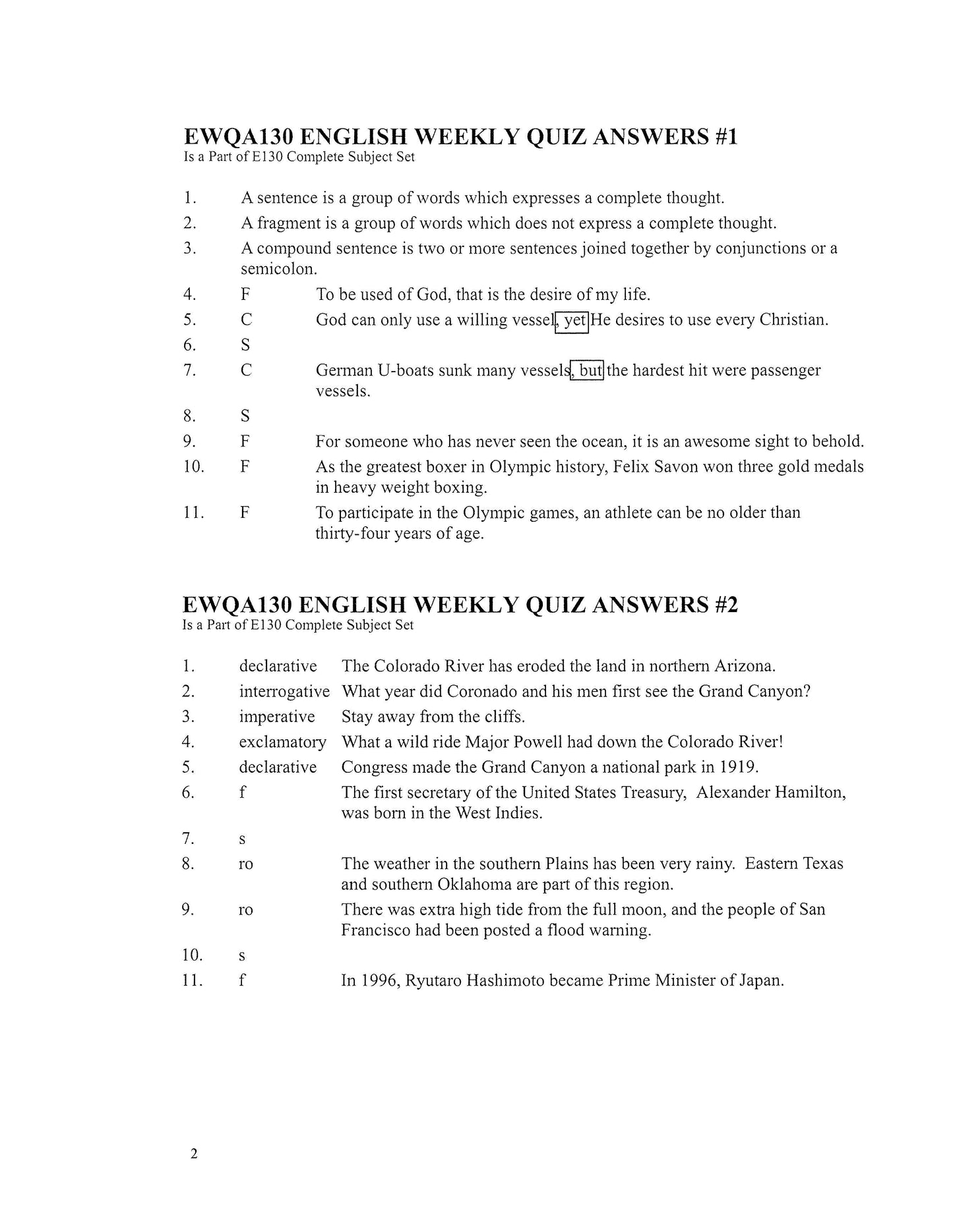 English Grade 06