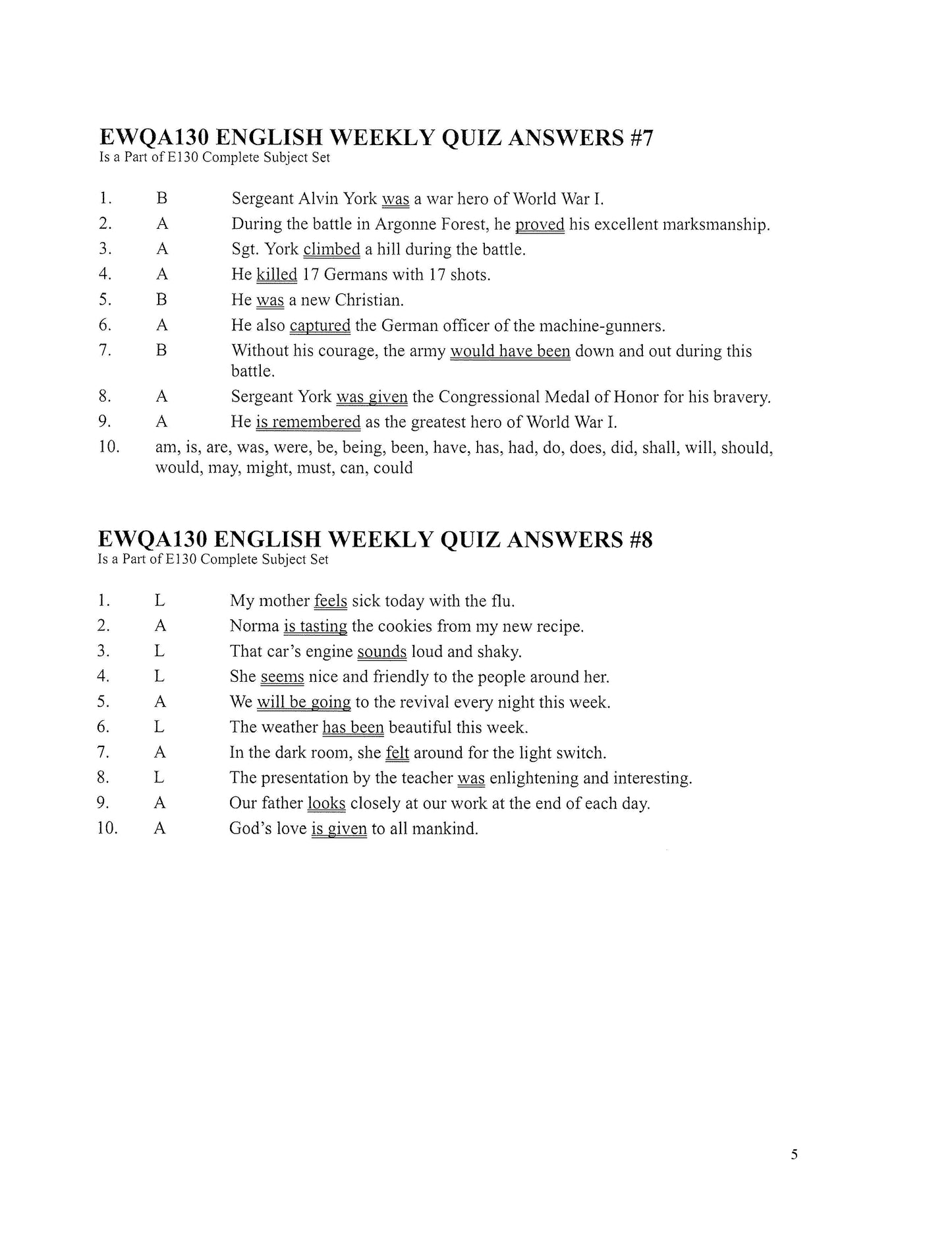 English Grade 06