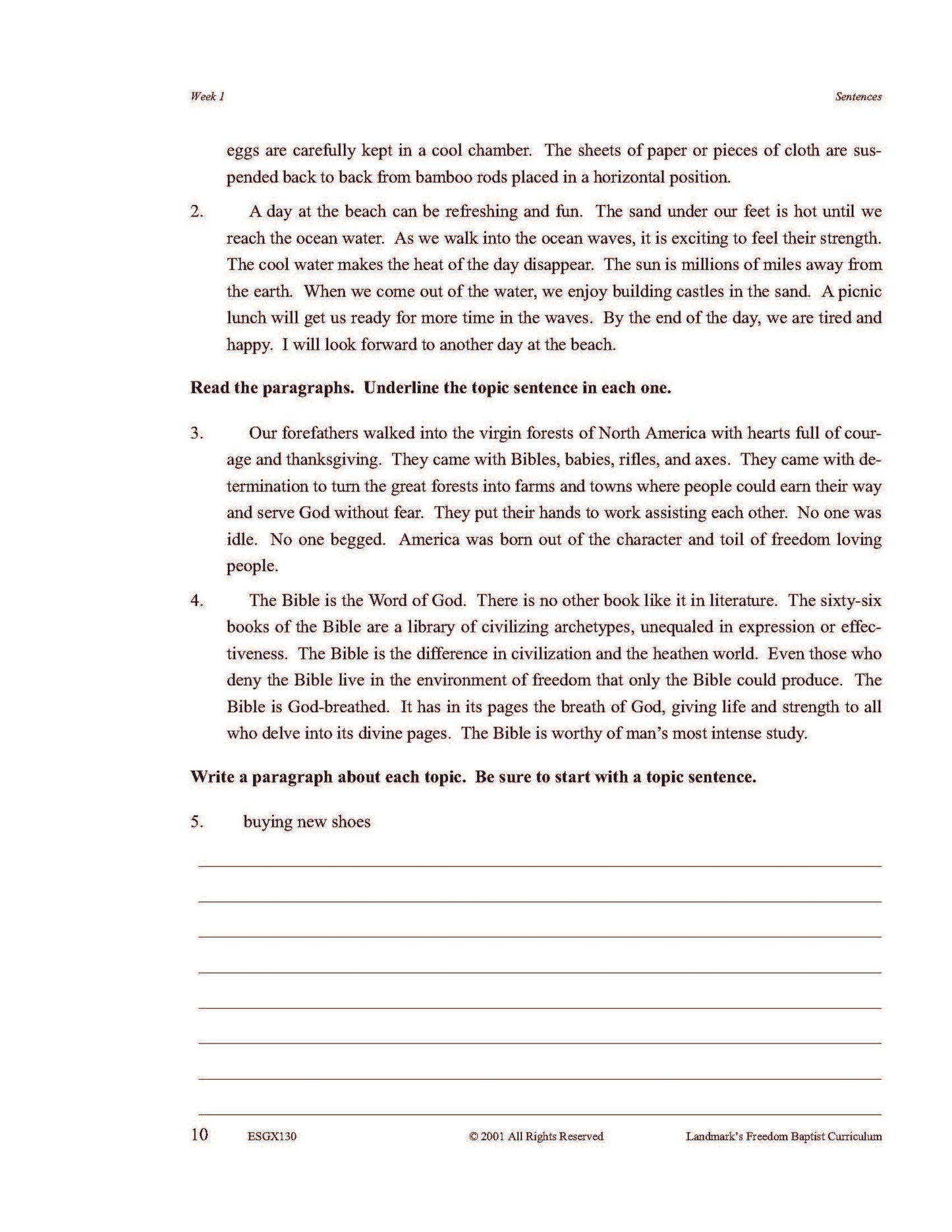 English Grade 06