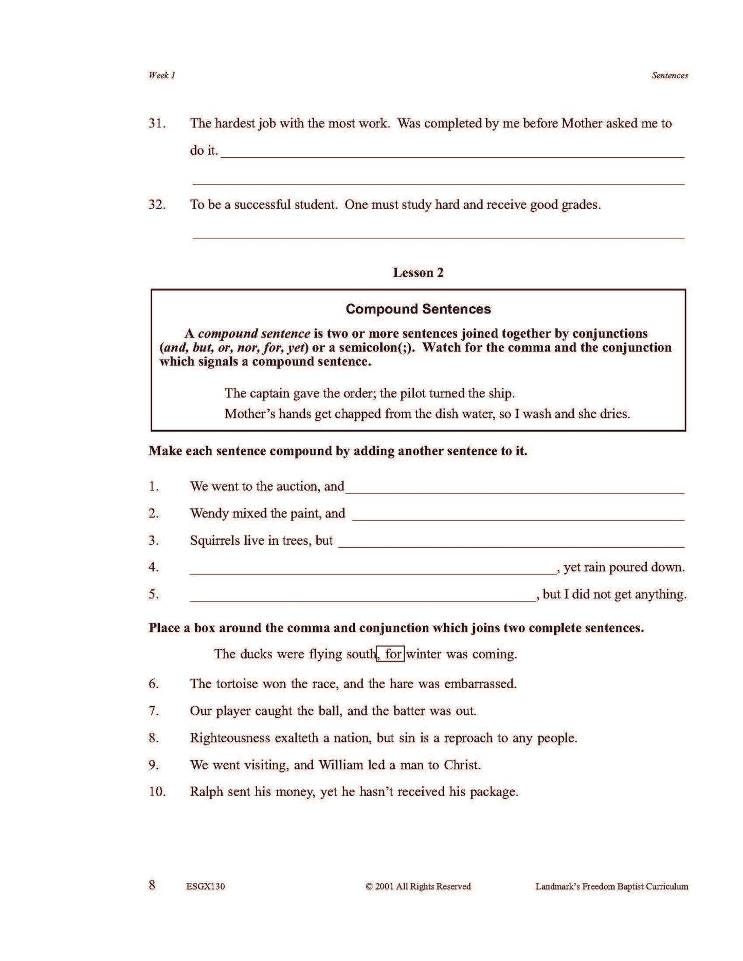 English Grade 06
