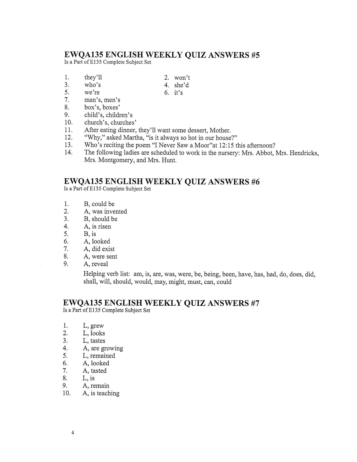 English Grade 07