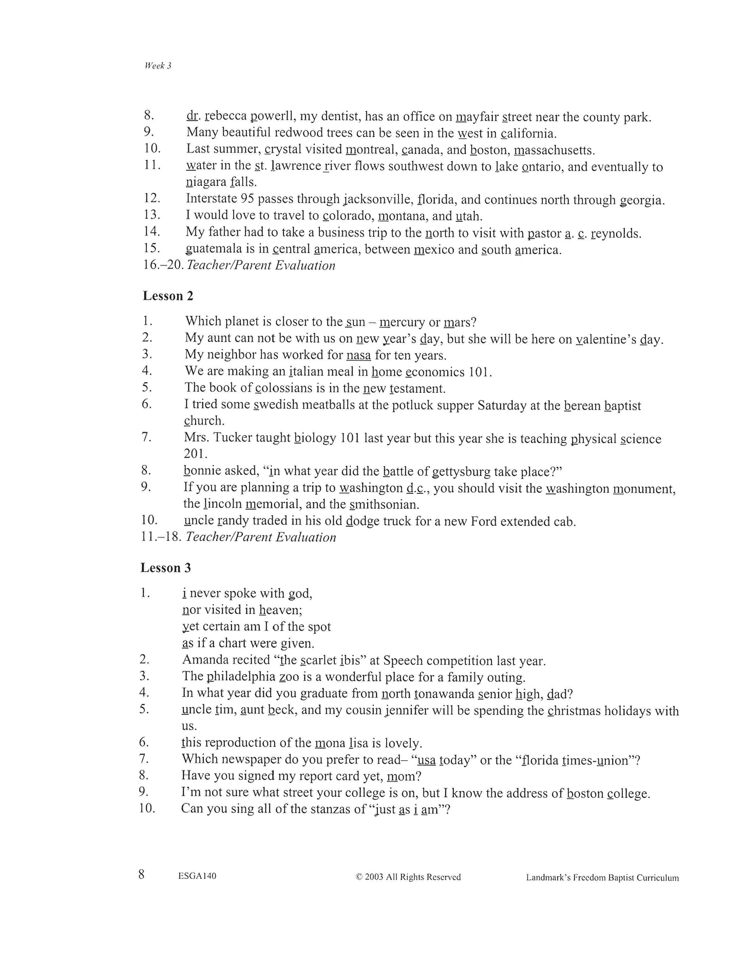 English Grade 08