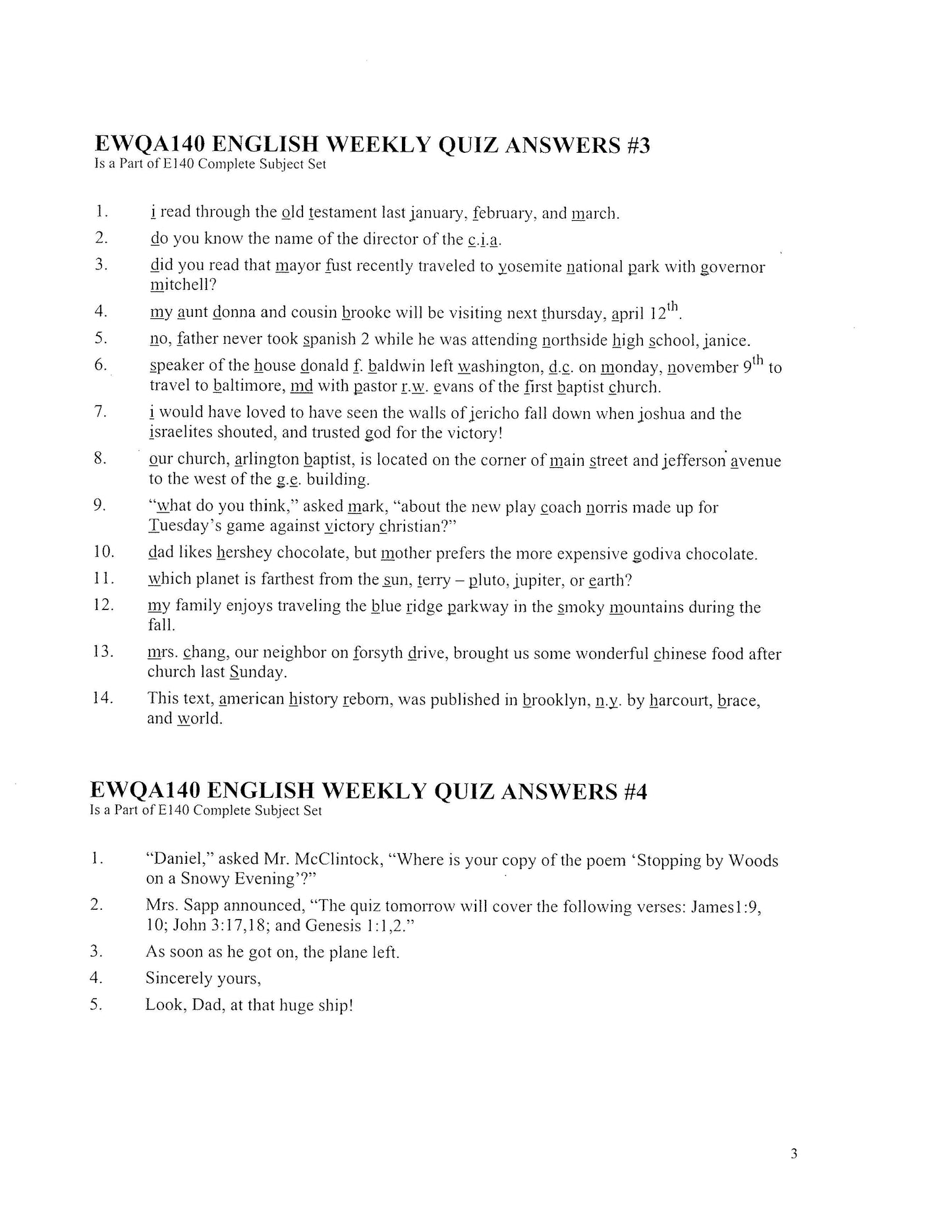 English Grade 08