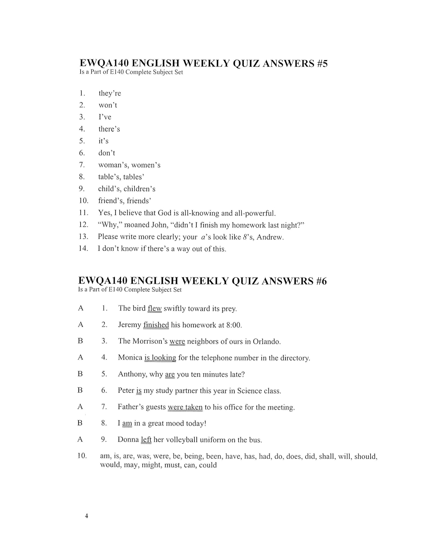 English Grade 08
