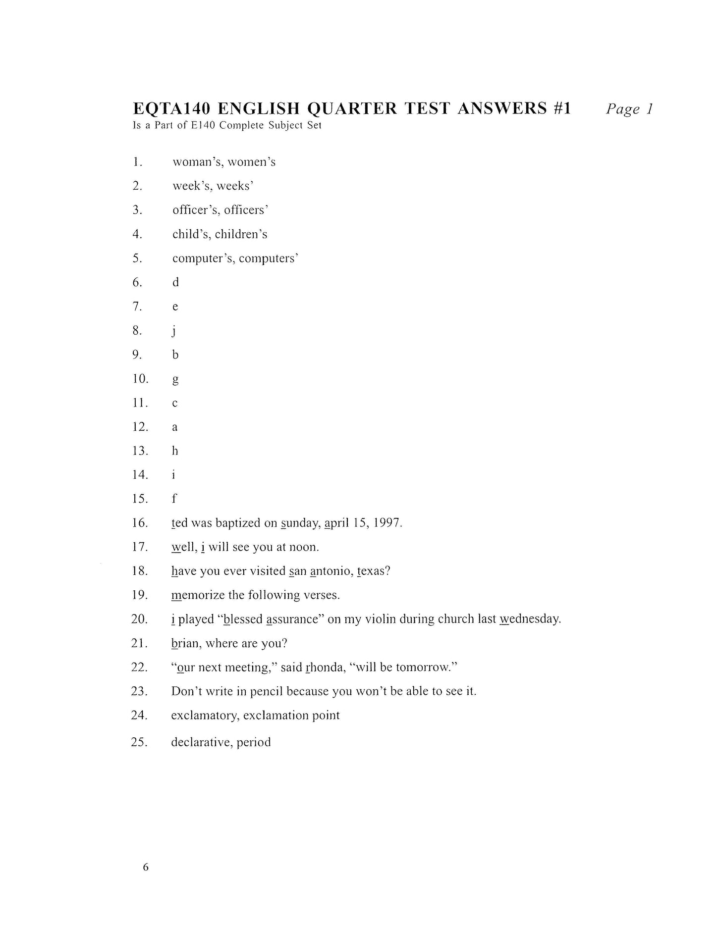 English Grade 08