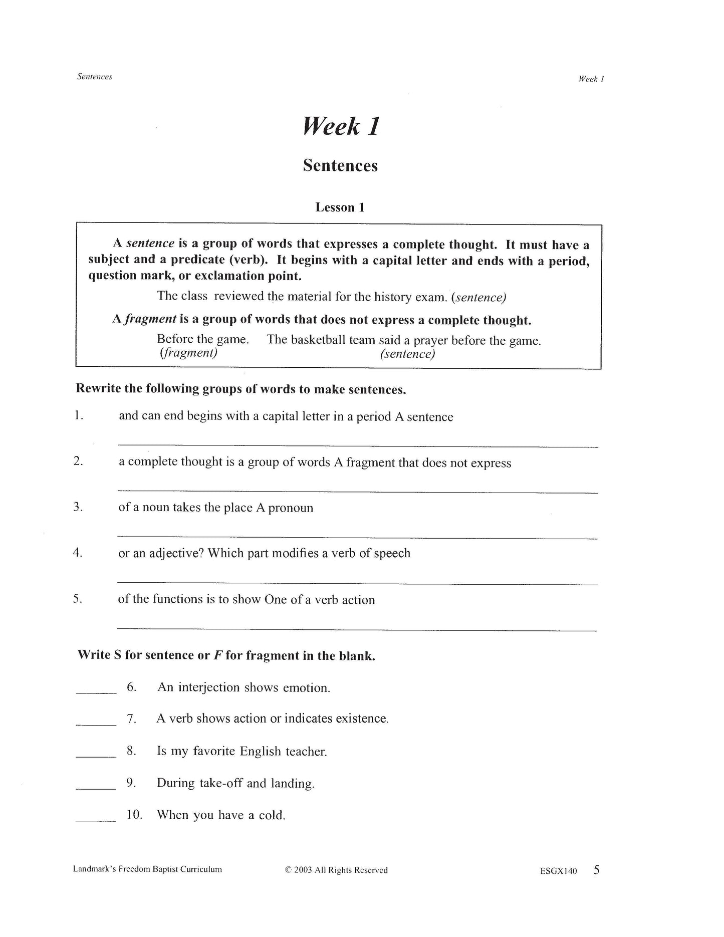 English Grade 08