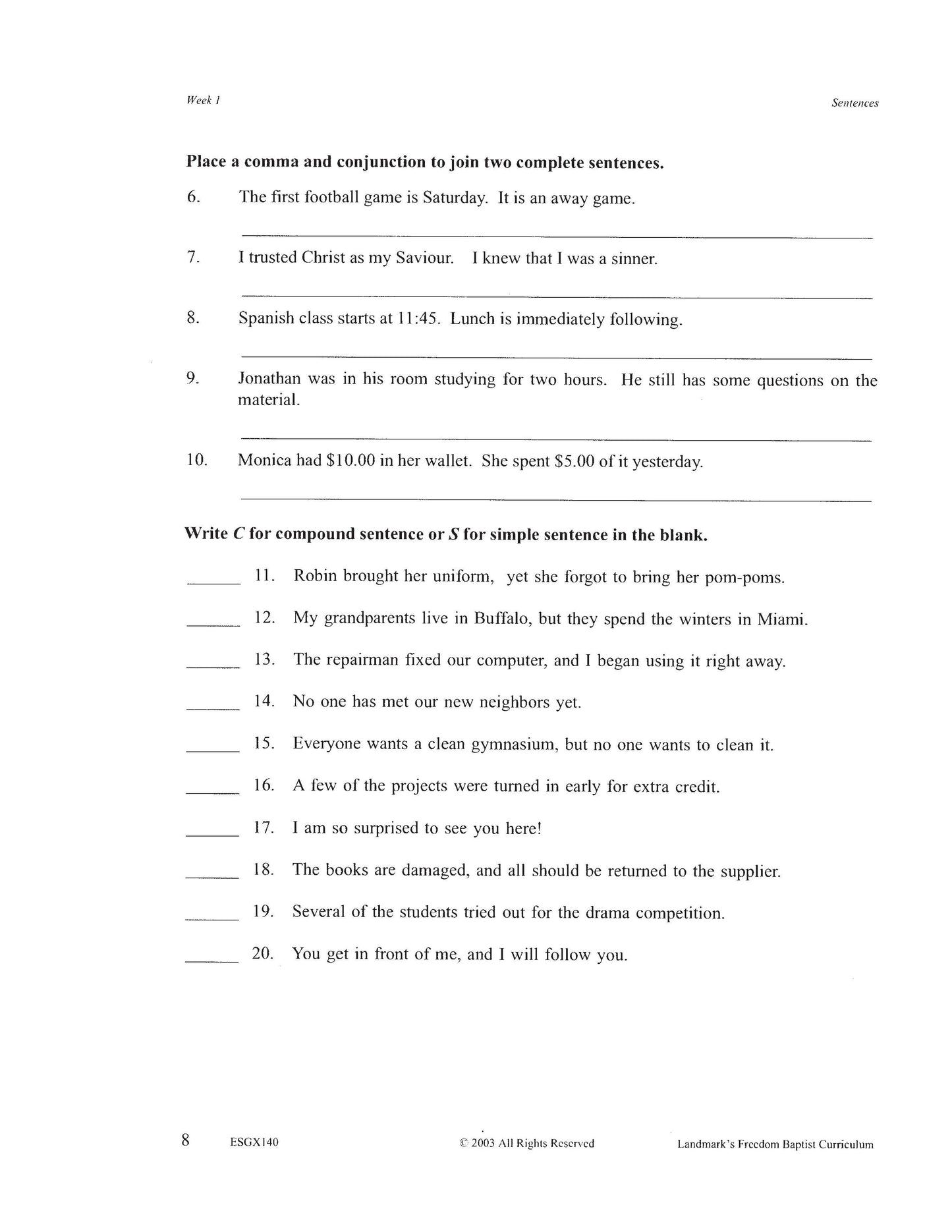 English Grade 08