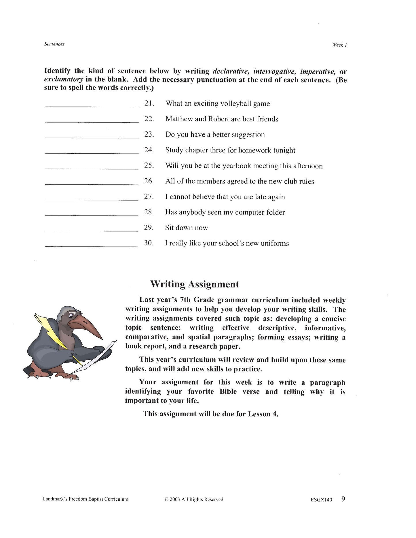 English Grade 08