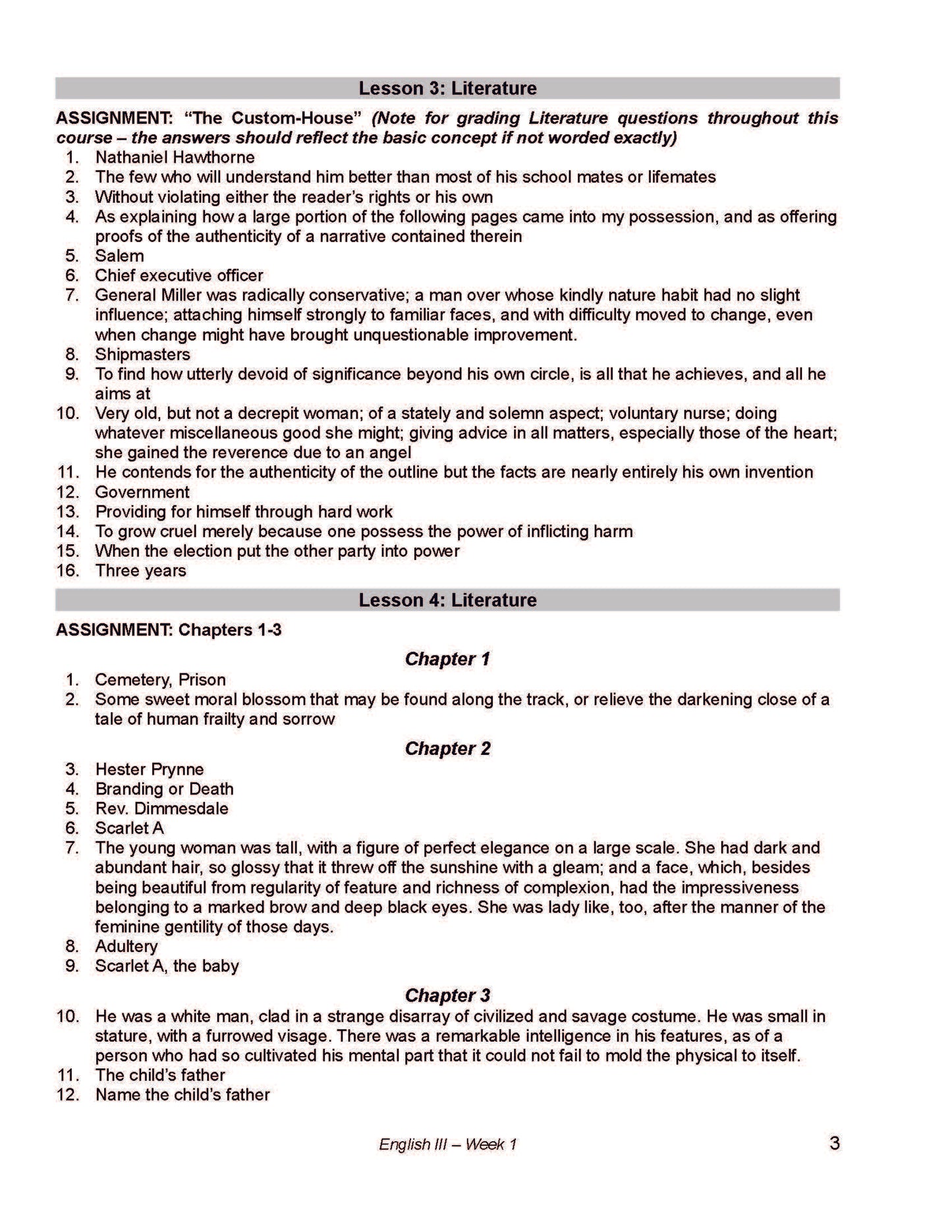English Grade 11 - English Grammar and Composition III