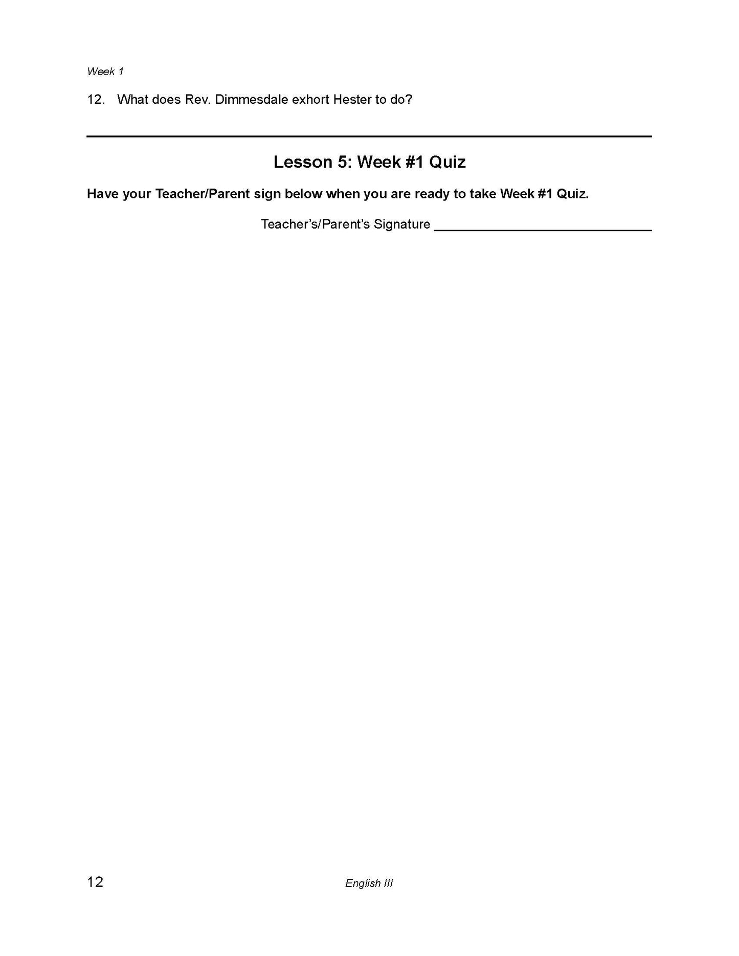 English Grade 11 - English Grammar and Composition III