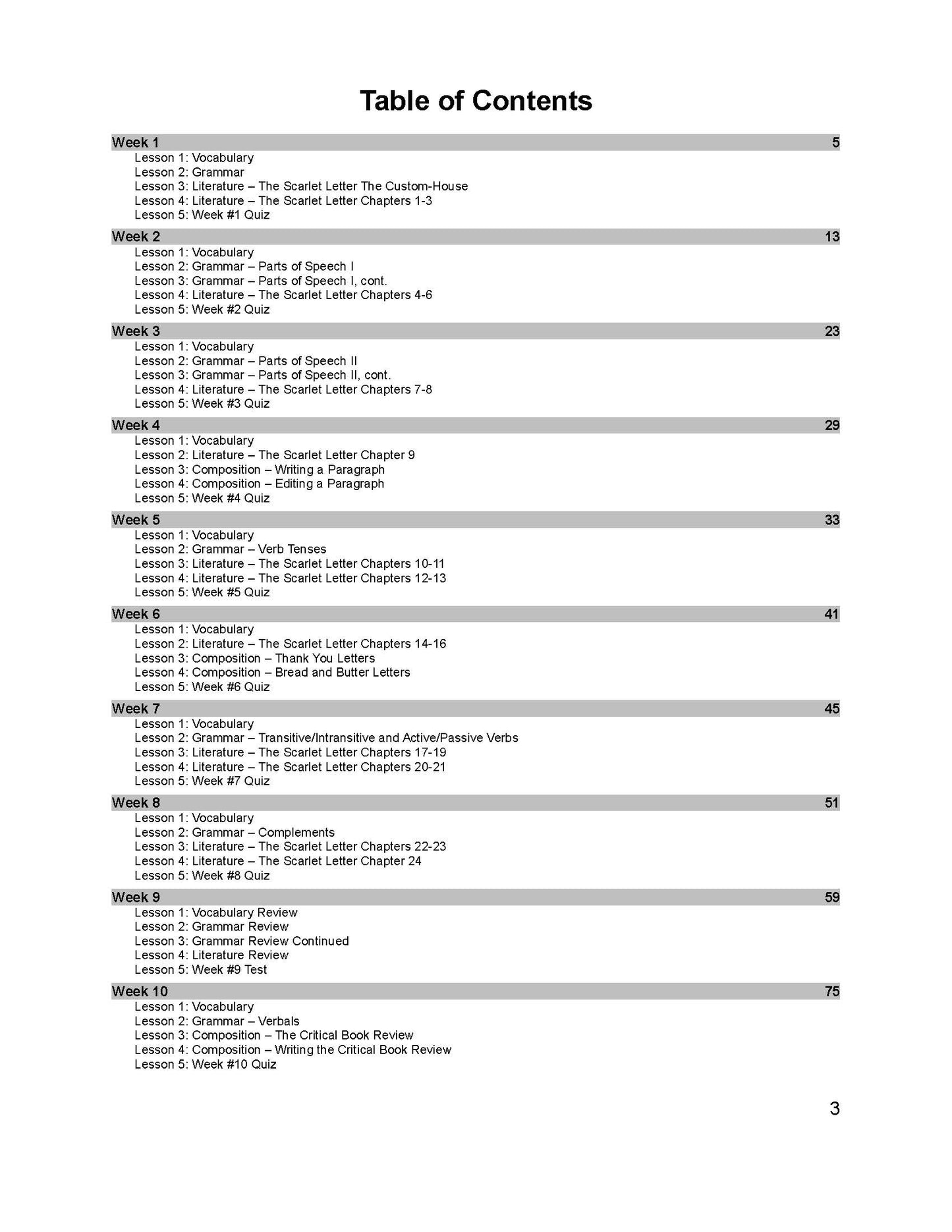 English Grade 11 - English Grammar and Composition III