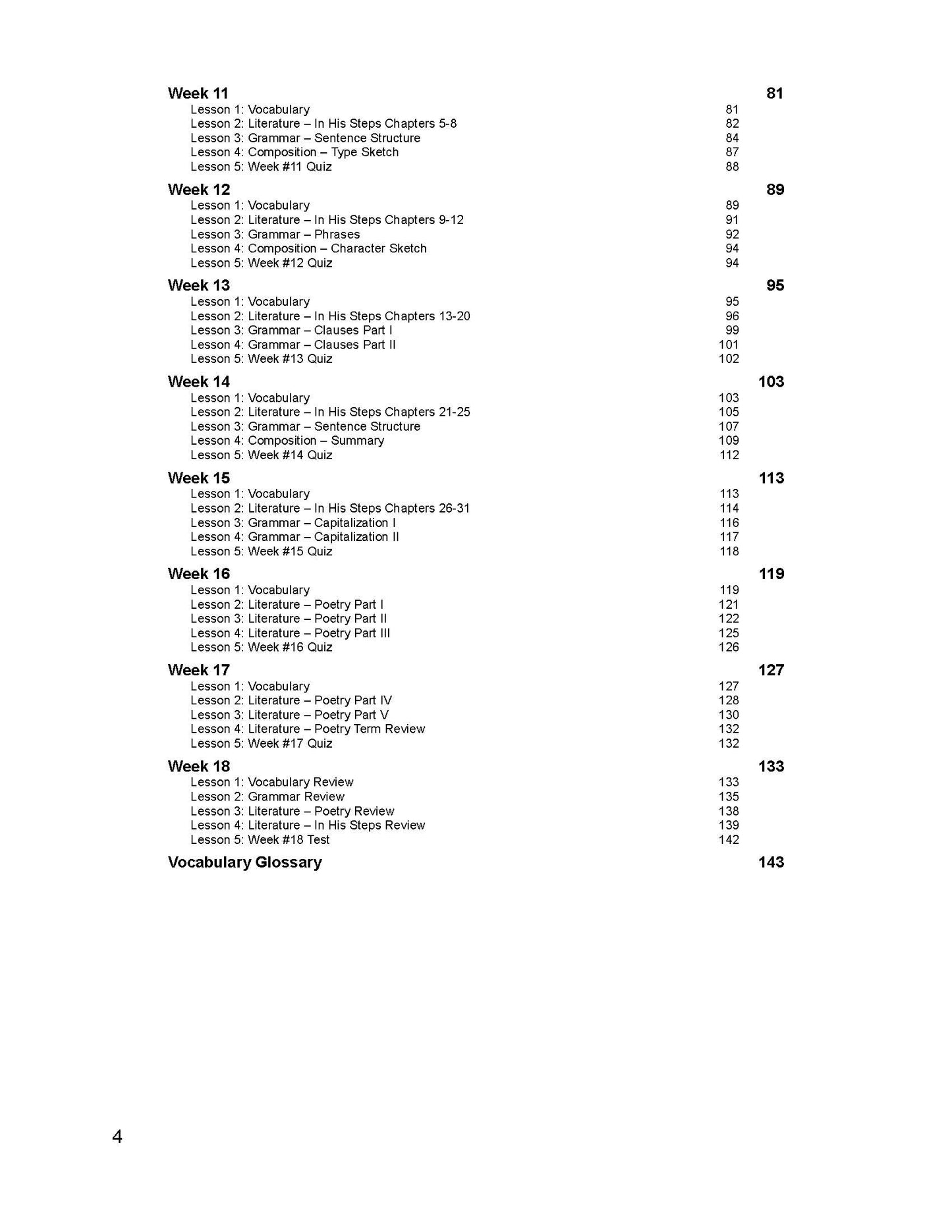 English Grade 12 - English Grammar and Composition IV