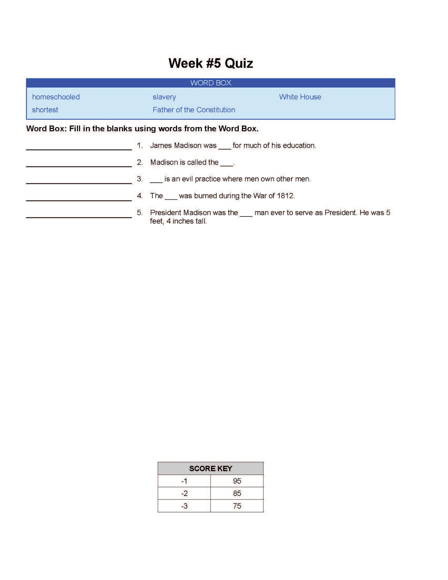 History Grade 02 - The U.S. Presidents