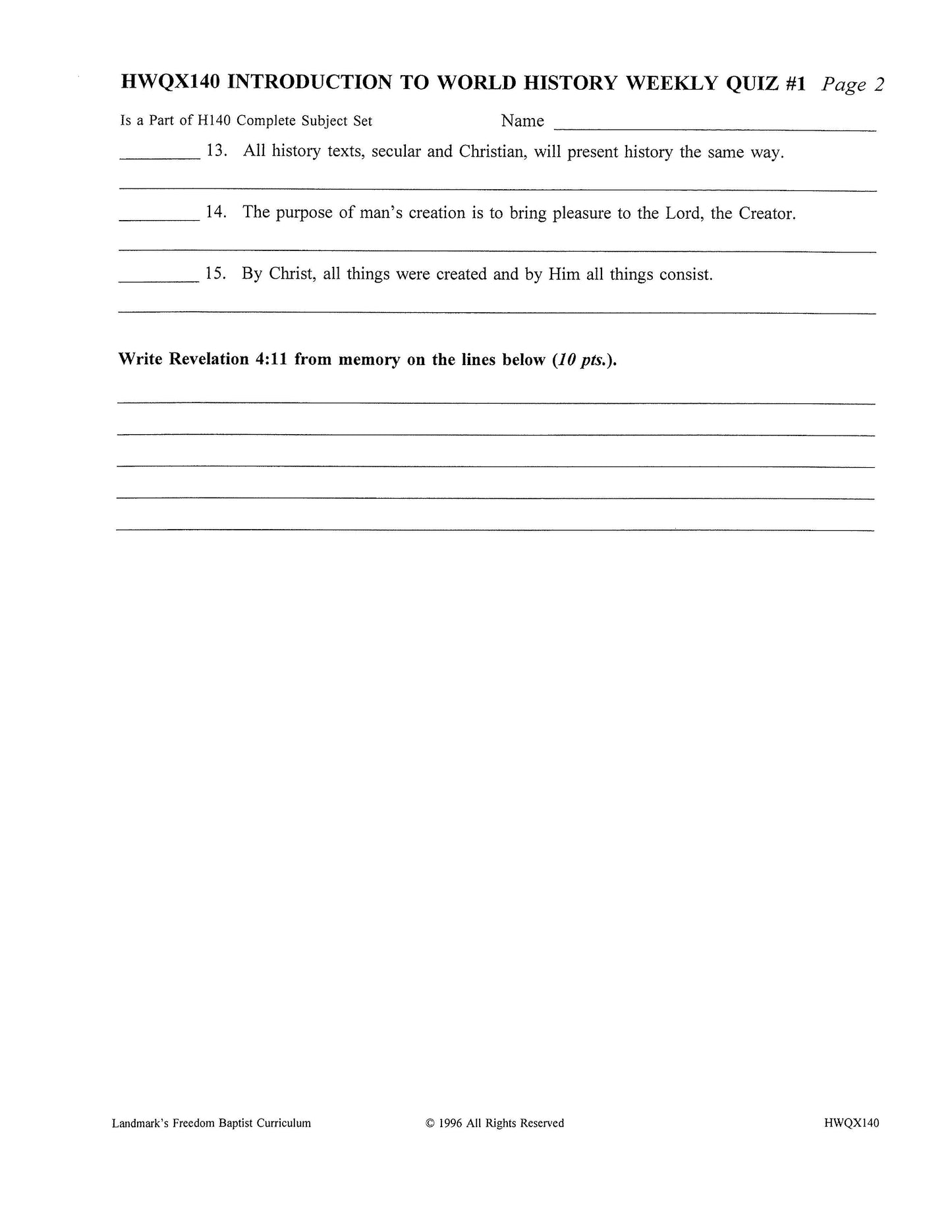 History Grade 08 - Introduction to World History