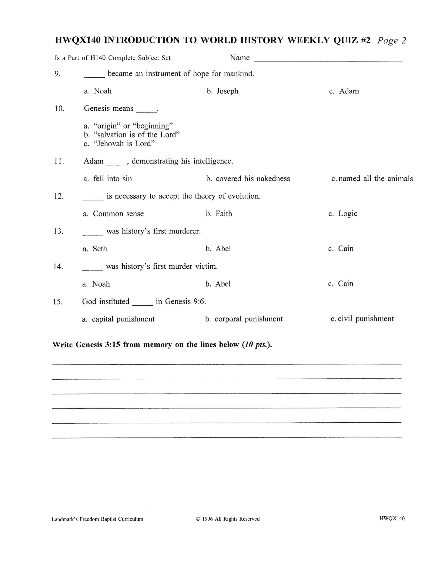 History Grade 08 - Introduction to World History