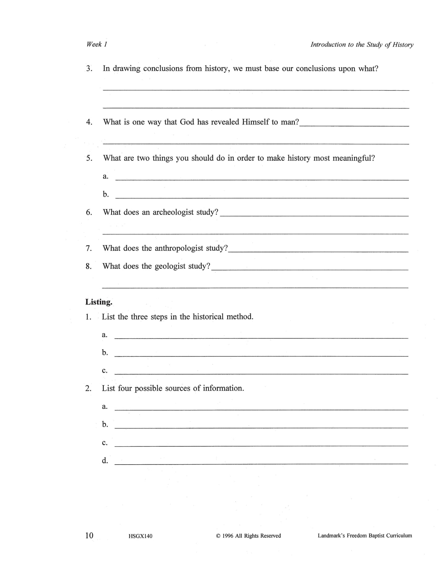 History Grade 08 - Introduction to World History