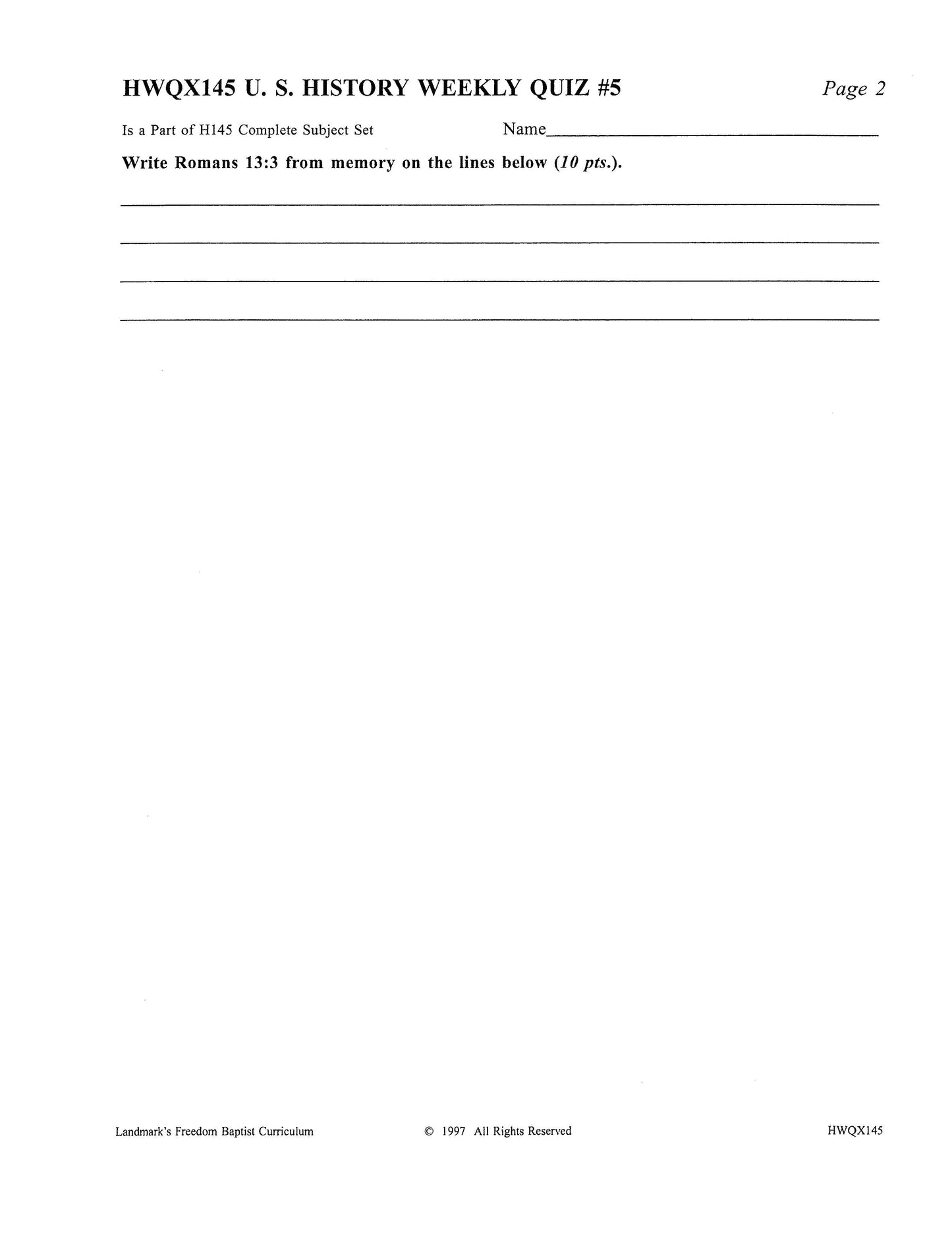 History Grade 09 - U.S. History