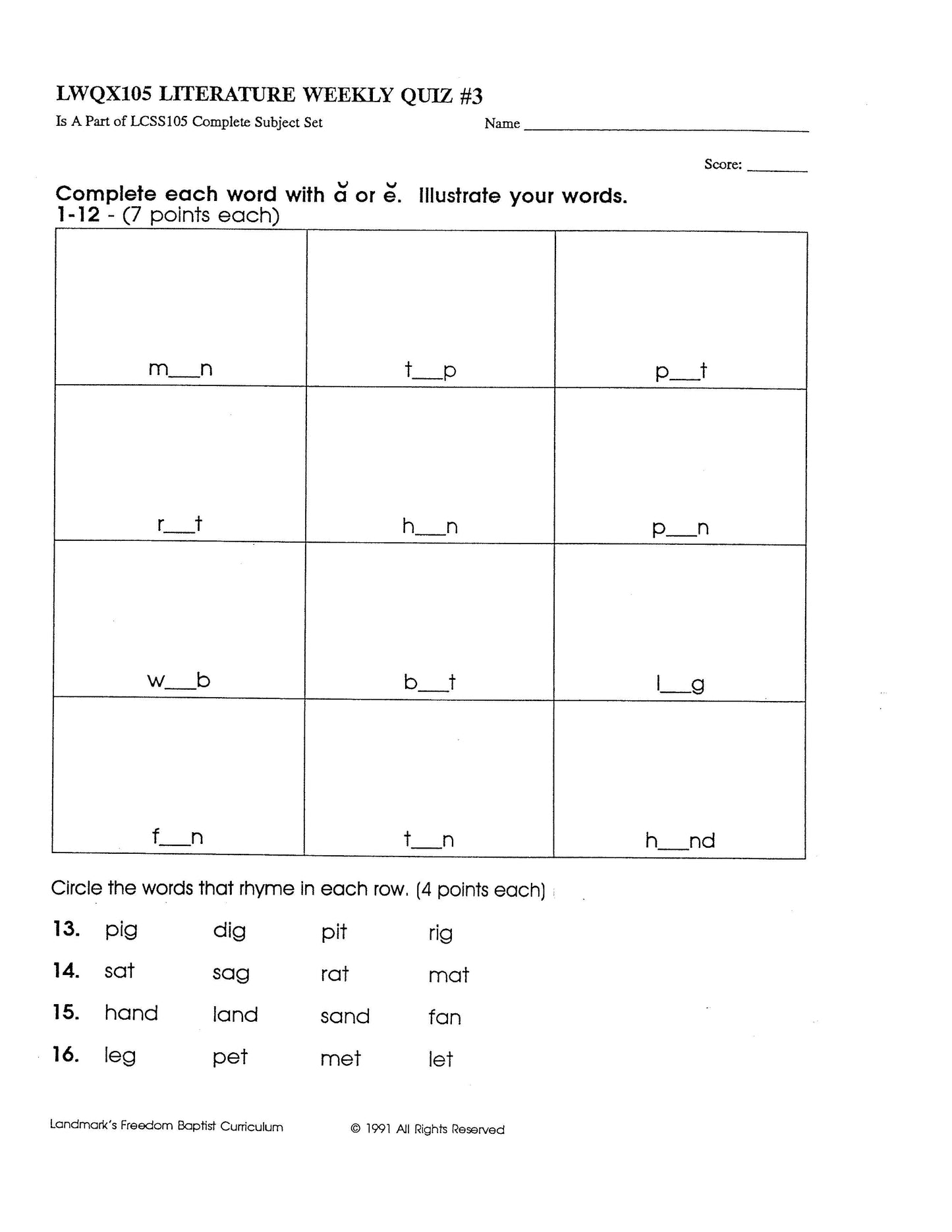 Literature Grade 01