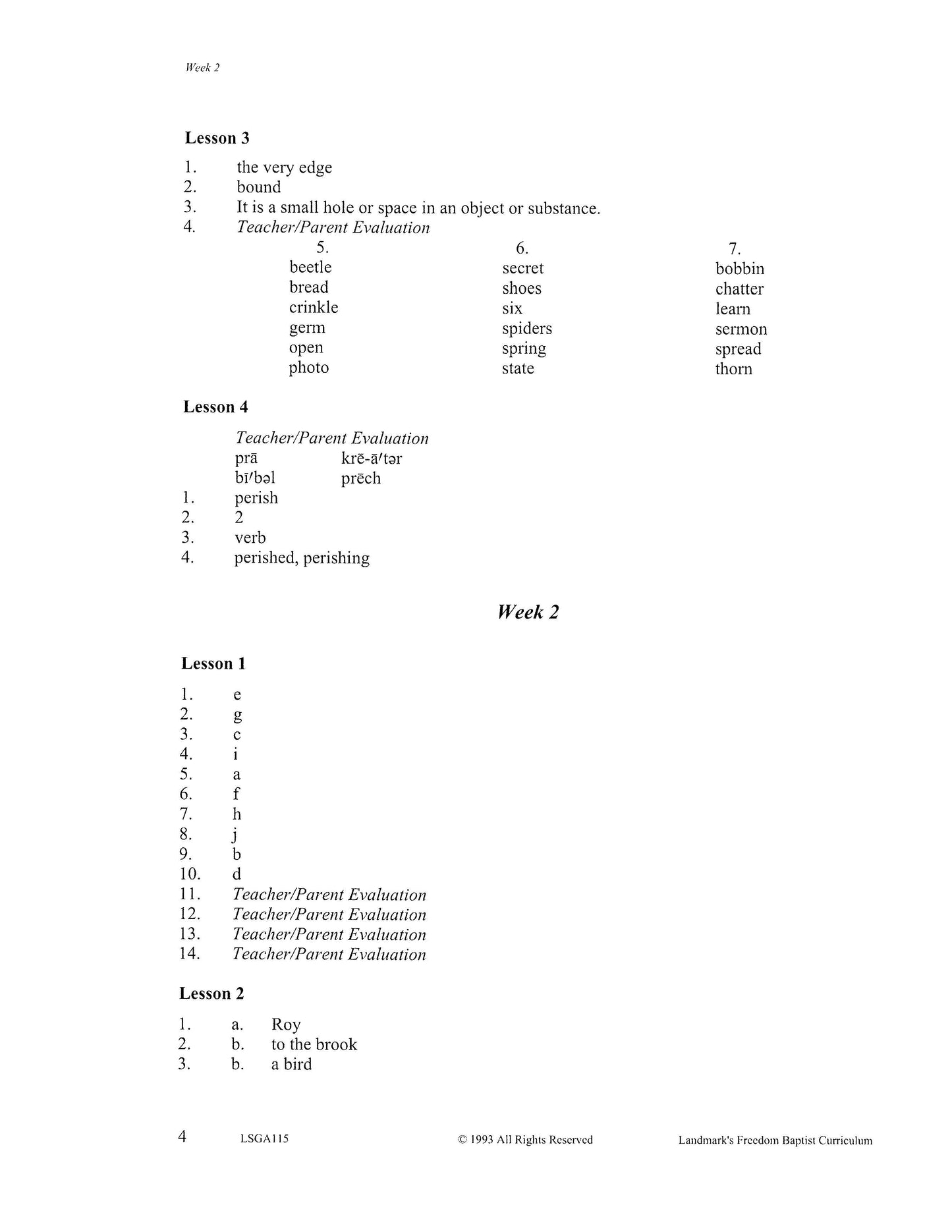 Literature Grade 03
