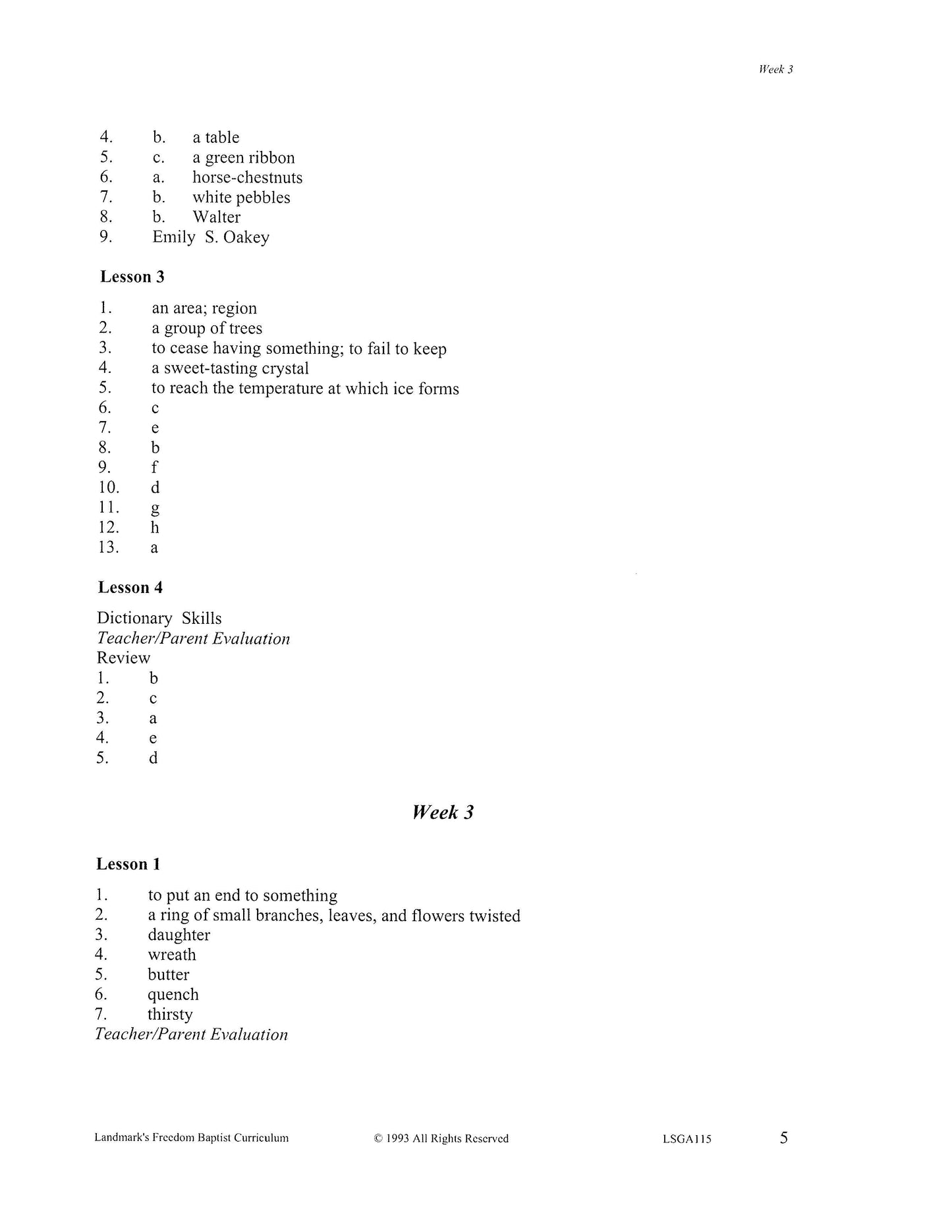 Literature Grade 03