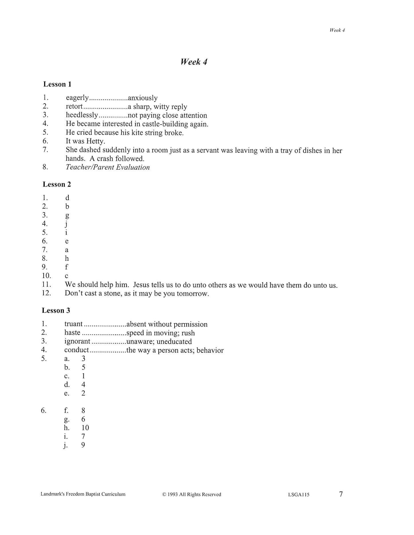 Literature Grade 03