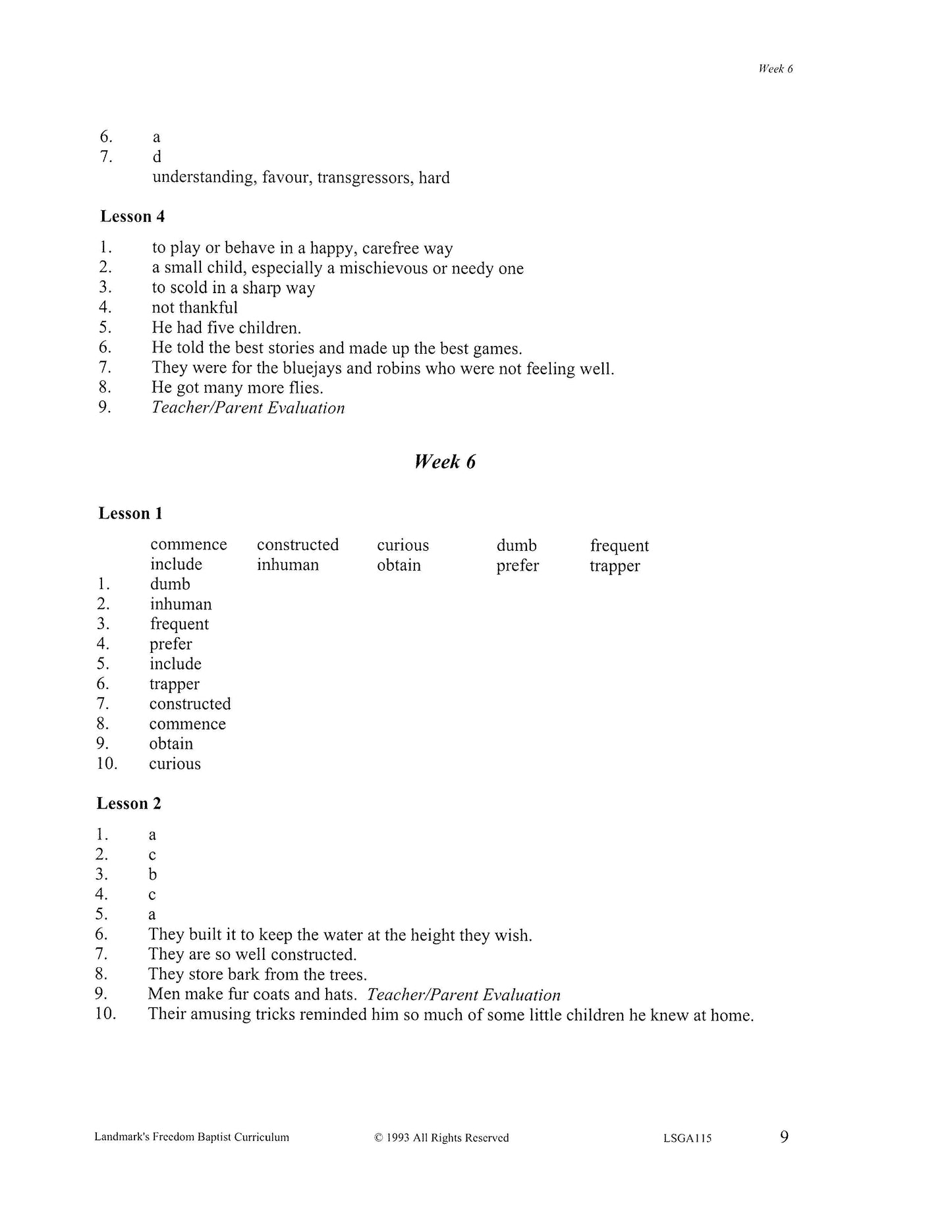 Literature Grade 03