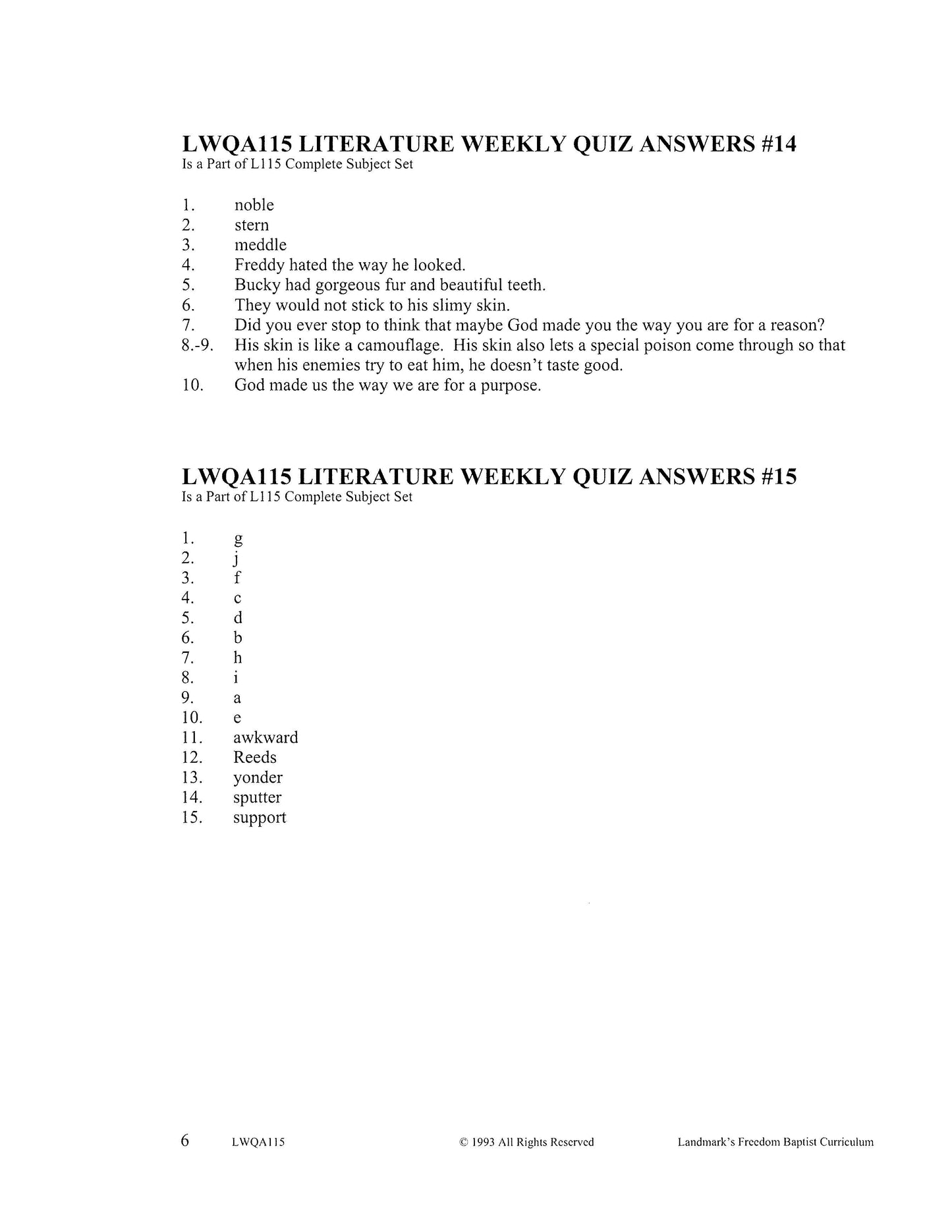 Literature Grade 03