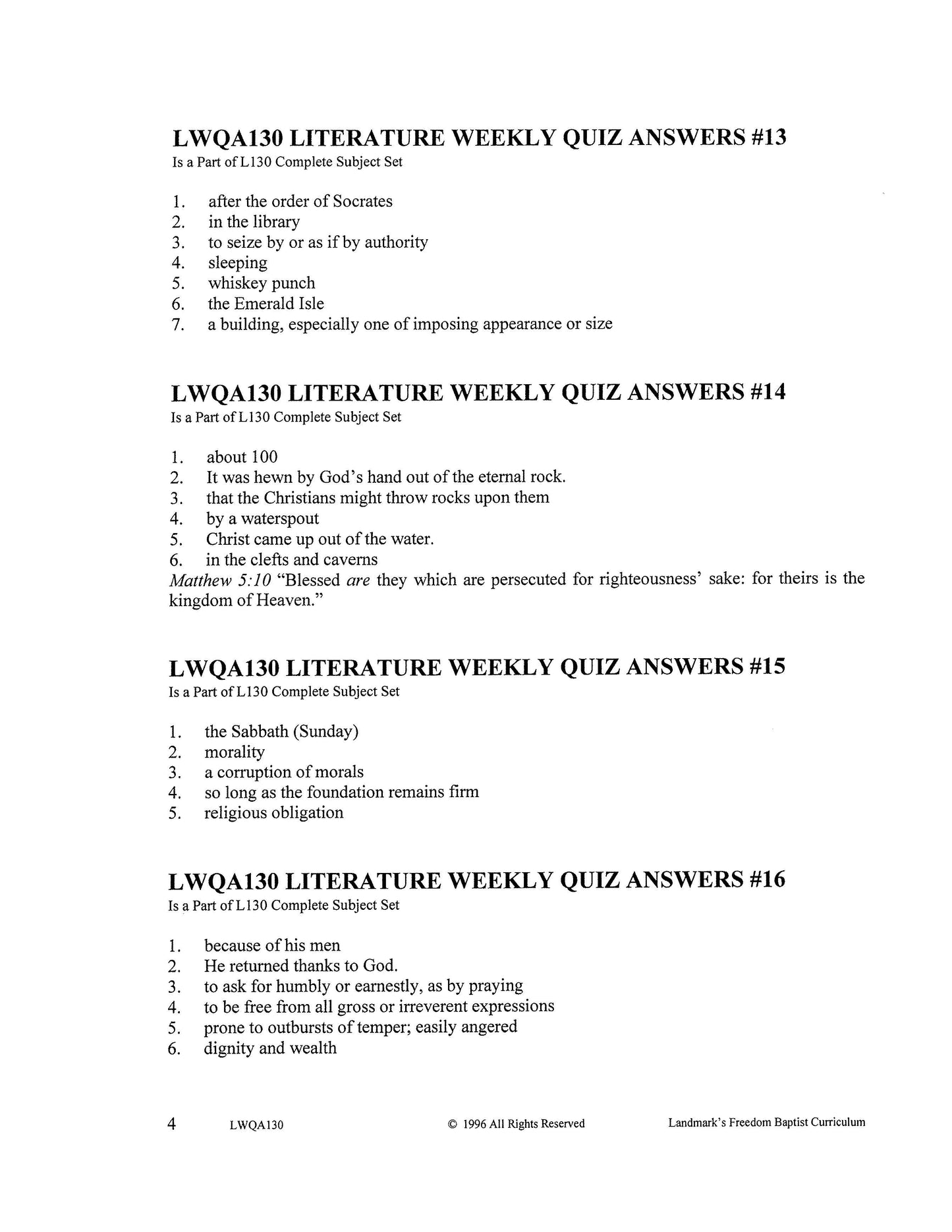 Literature Grade 06