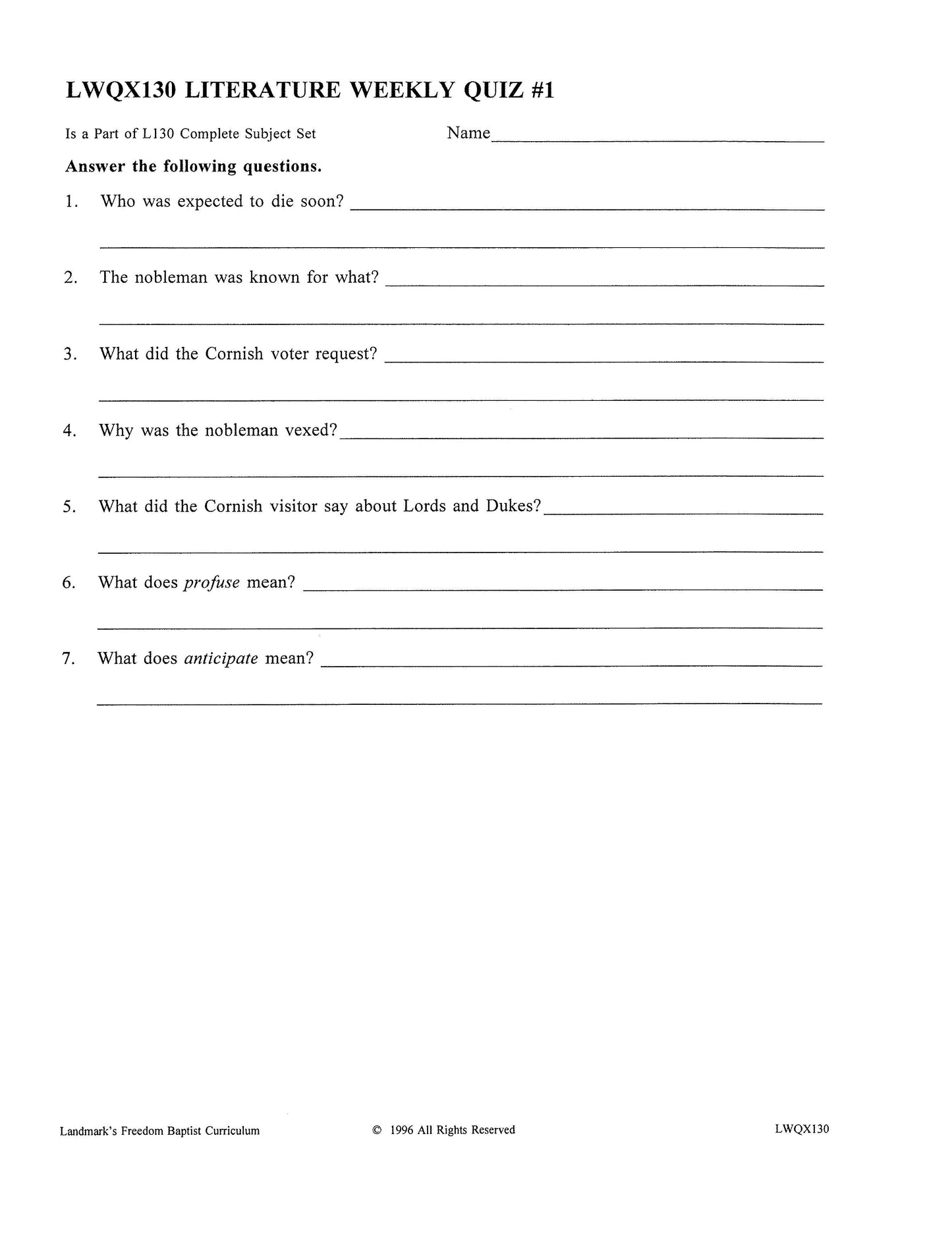 Literature Grade 06