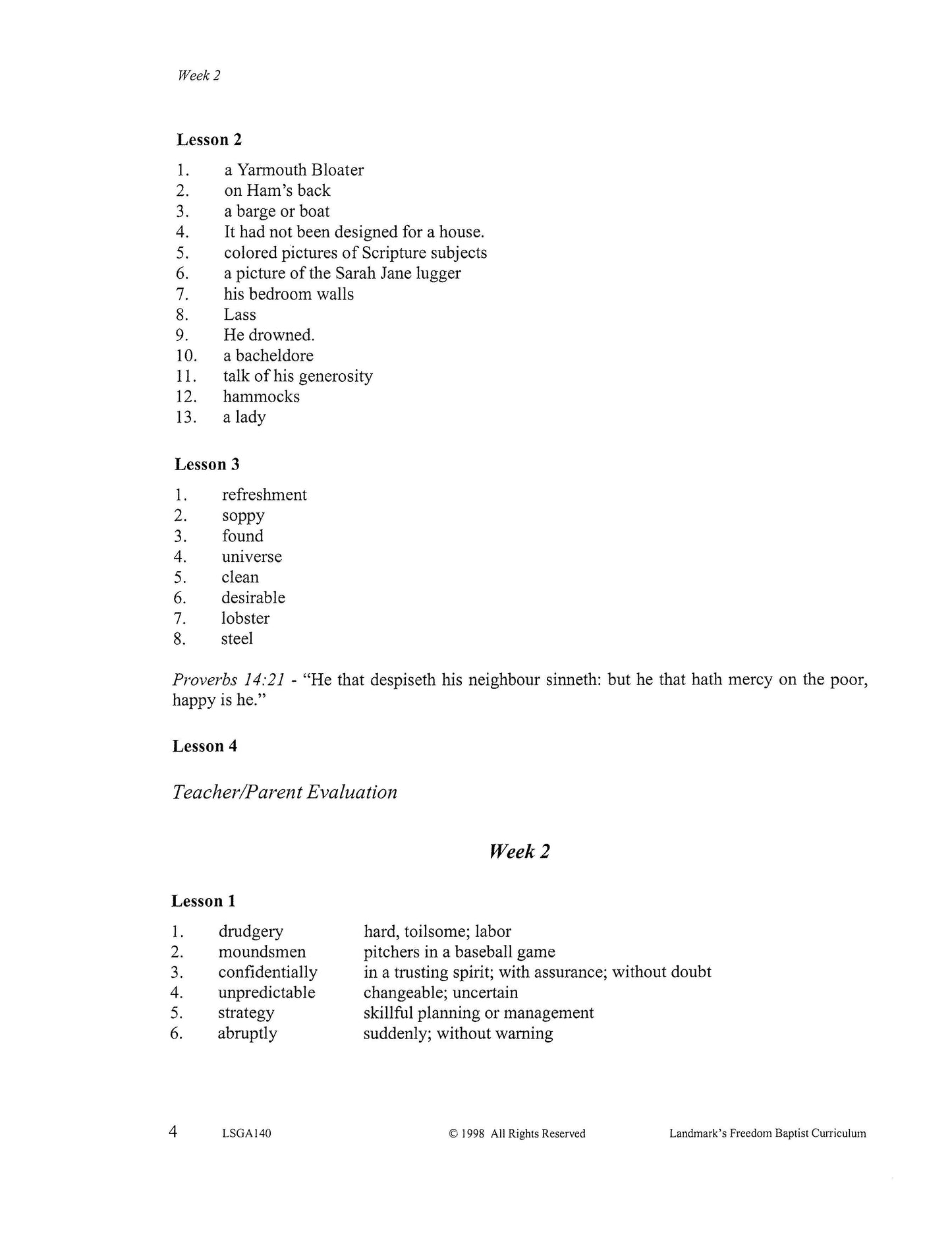Literature Grade 08 - Character-Building Biographies