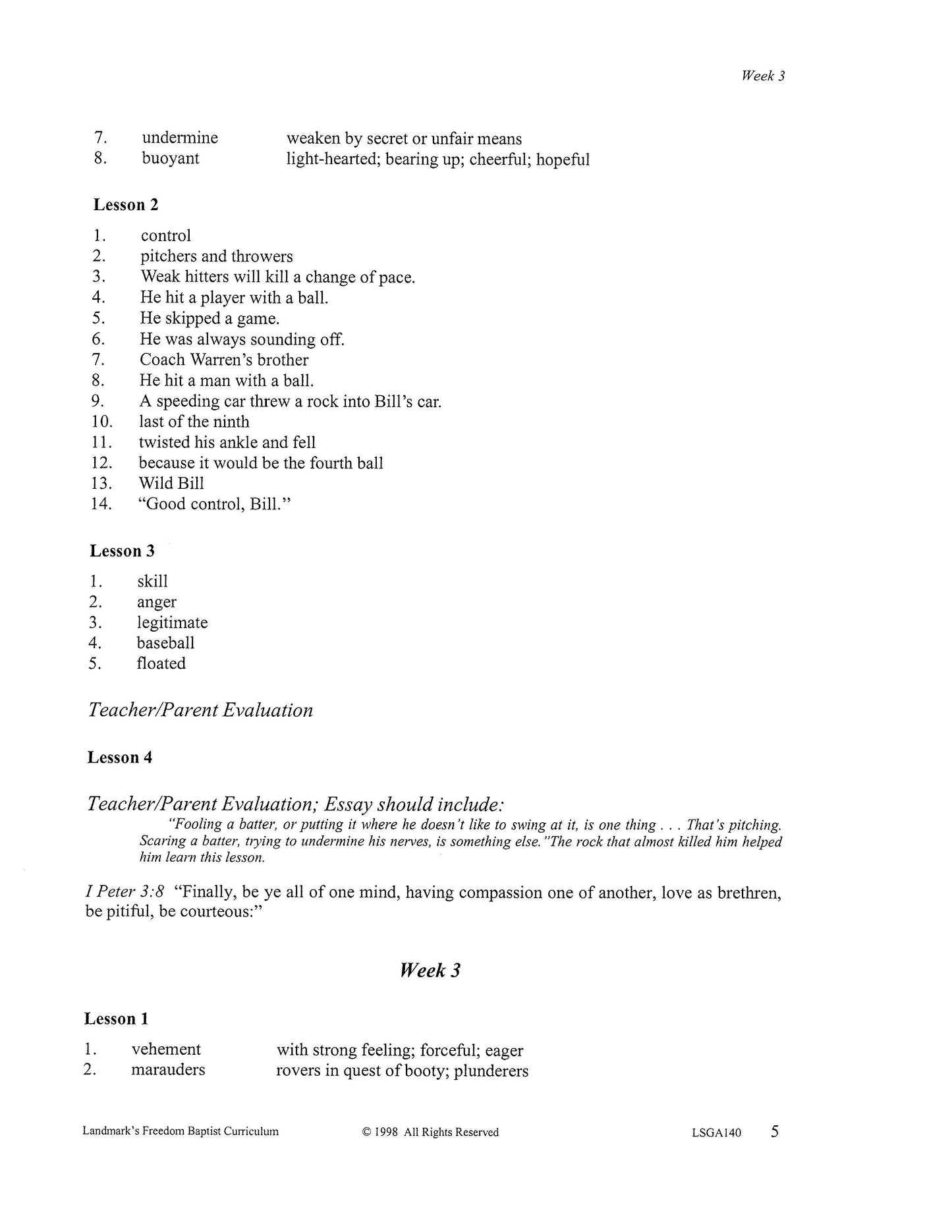 Literature Grade 08 - Character-Building Biographies