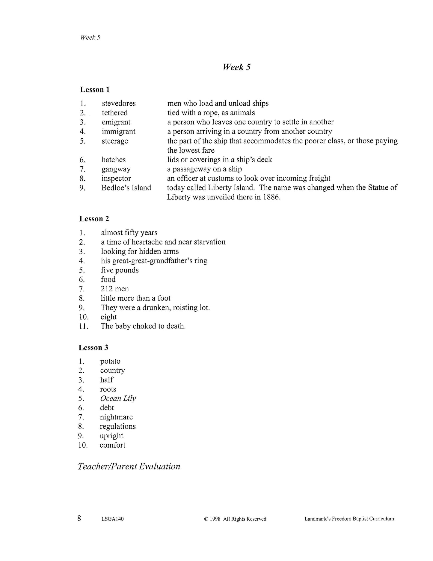 Literature Grade 08 - Character-Building Biographies