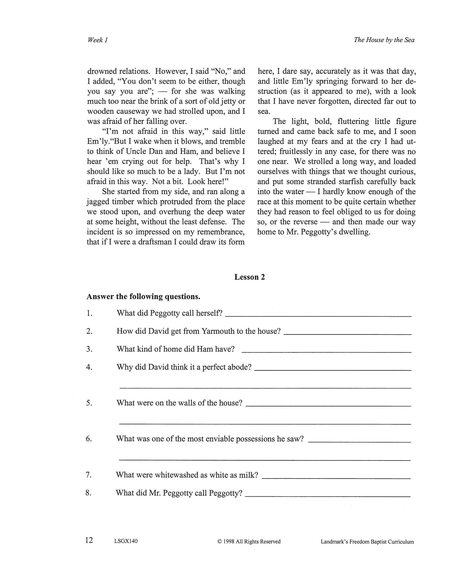 Literature Grade 08 - Character-Building Biographies