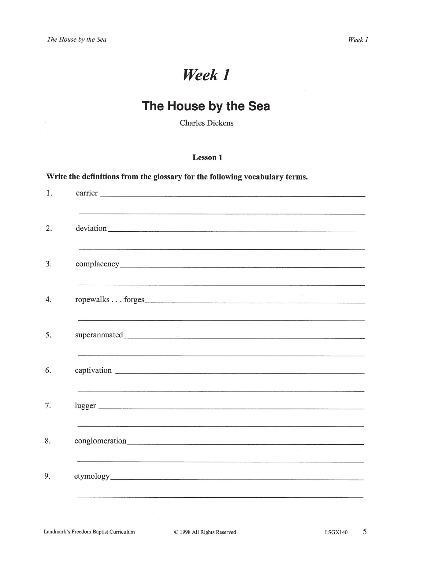 Literature Grade 08 - Character-Building Biographies