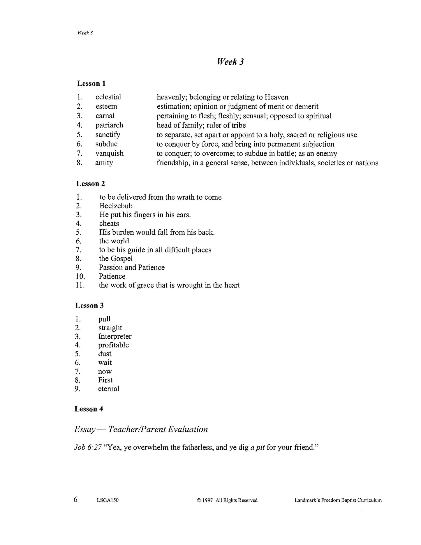 Literature Grade 10 - John Bunyan's The Pilgrim's Progress (ELECTIVE)
