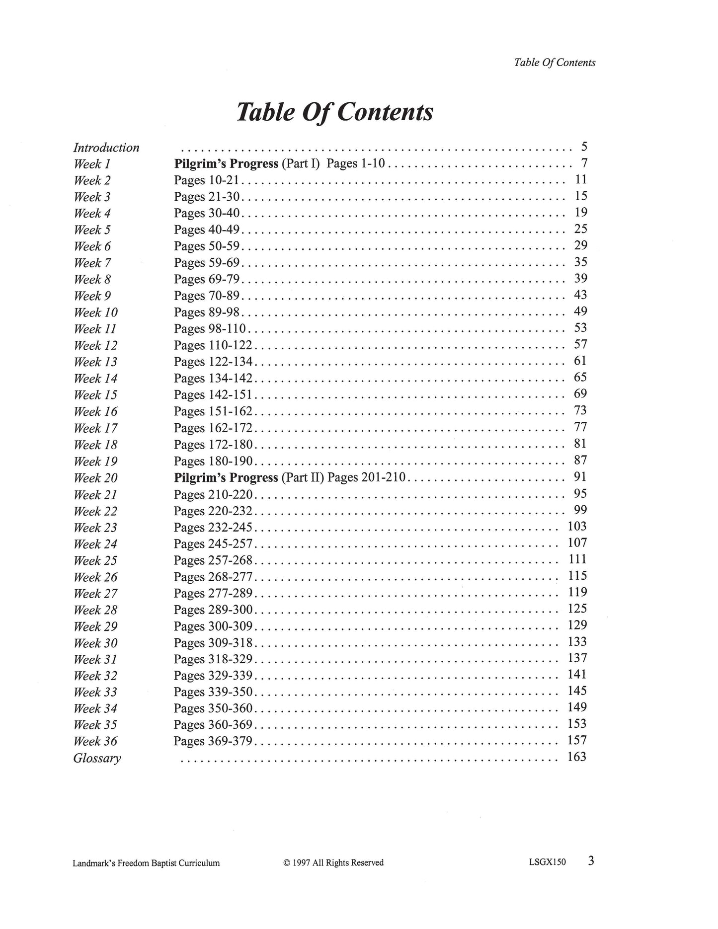 Literature Grade 10 - John Bunyan's The Pilgrim's Progress (ELECTIVE)