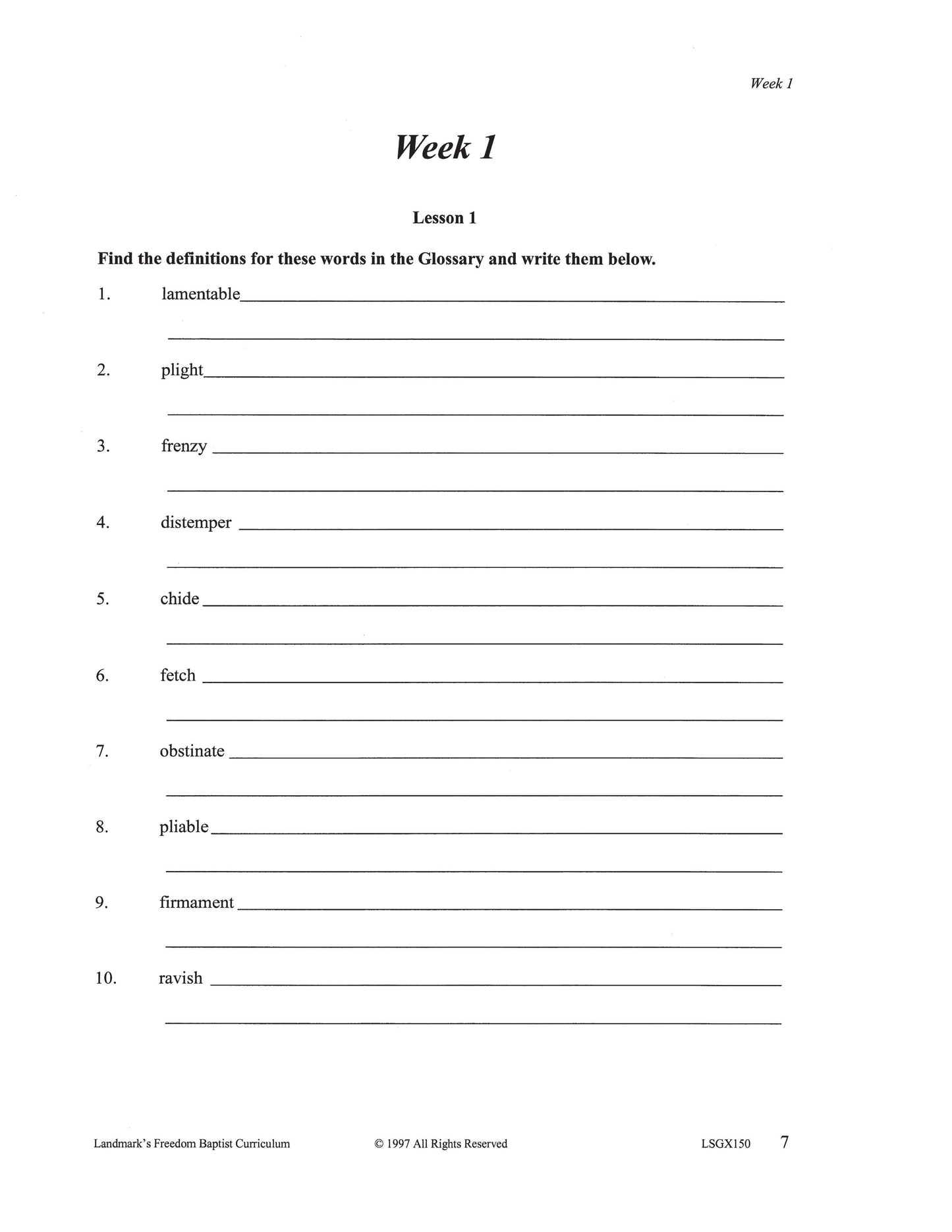 Literature Grade 10 - John Bunyan's The Pilgrim's Progress (ELECTIVE)