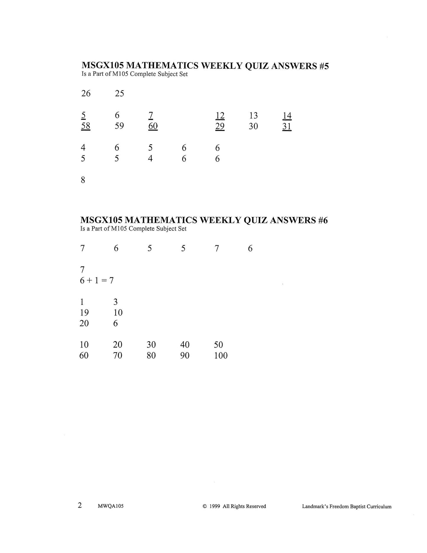 Math Grade 01