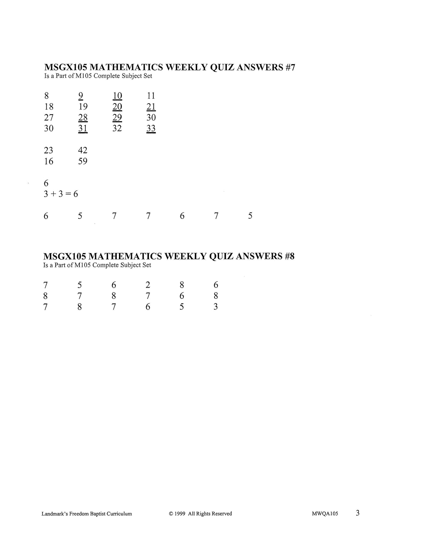 Math Grade 01