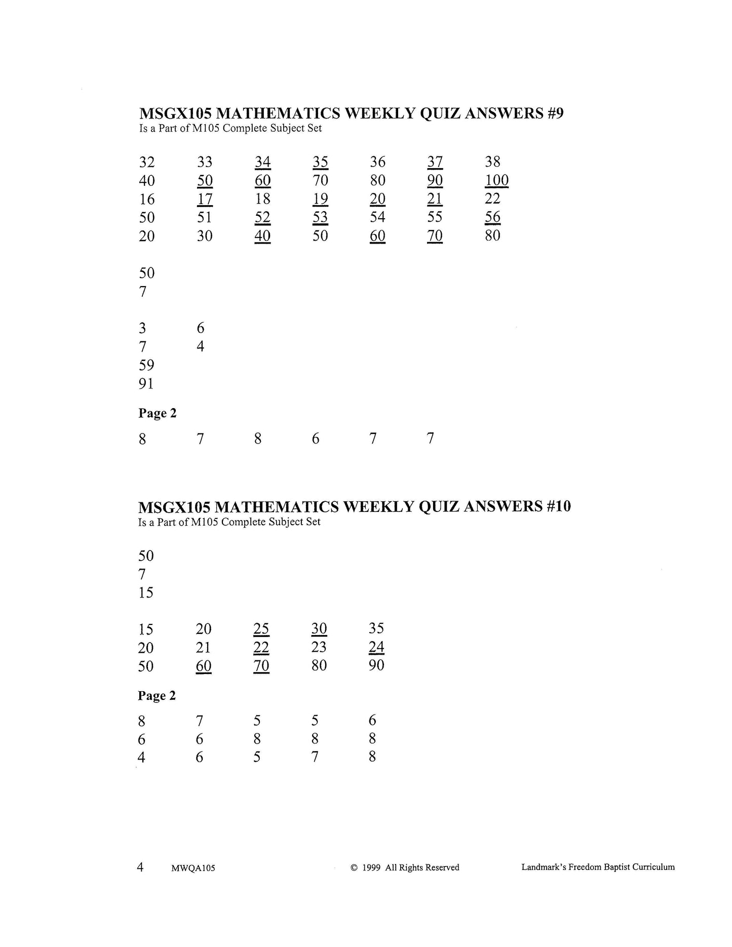 Math Grade 01