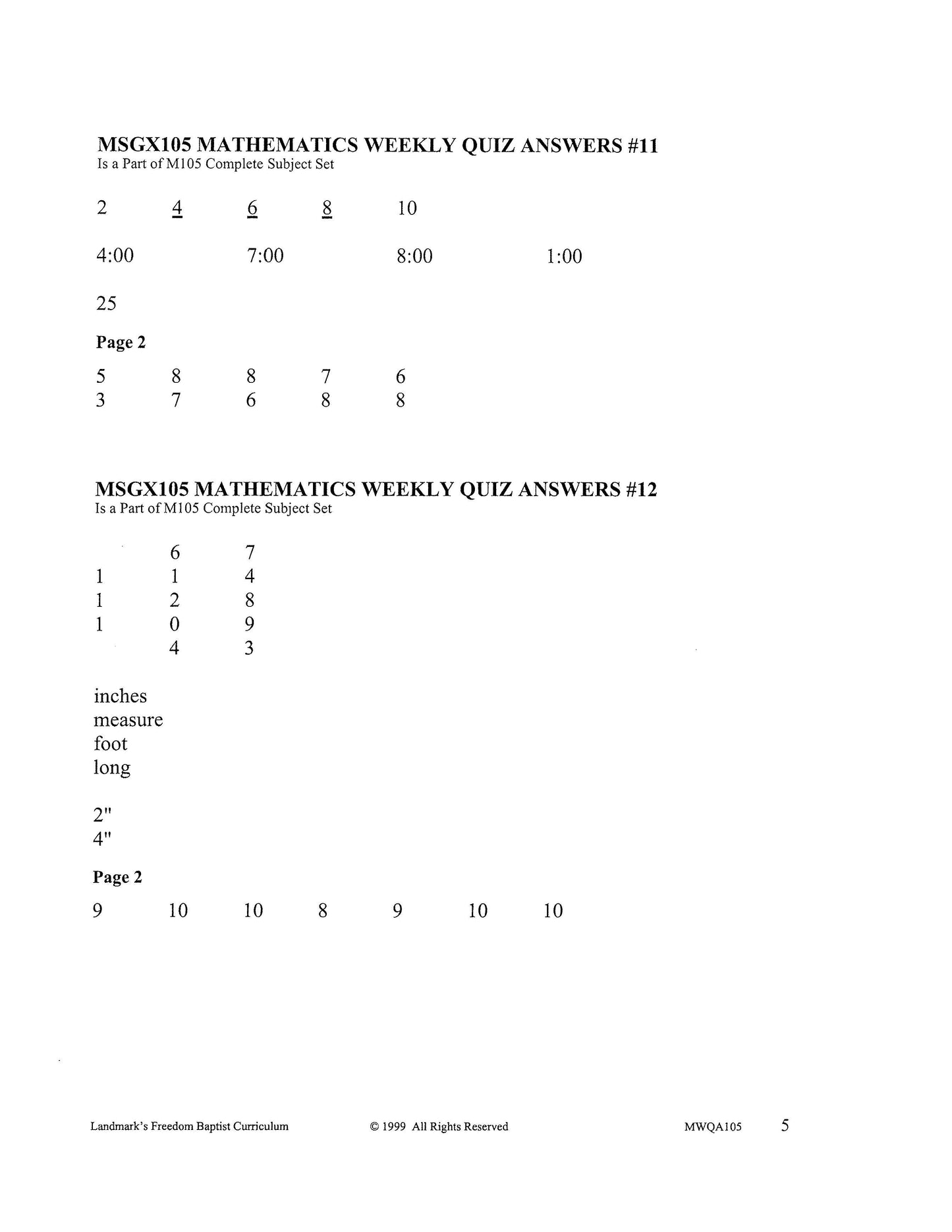 Math Grade 01