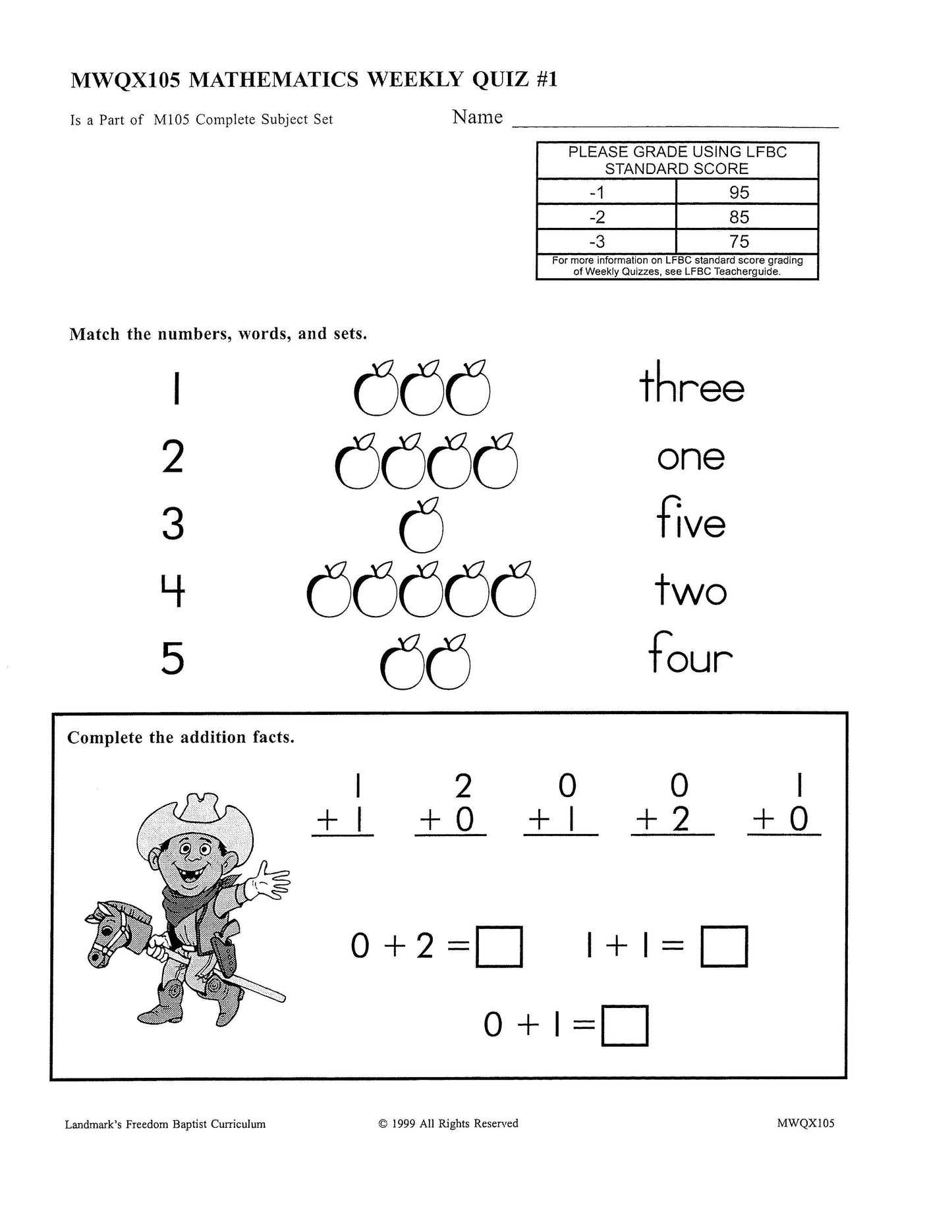 Math Grade 01
