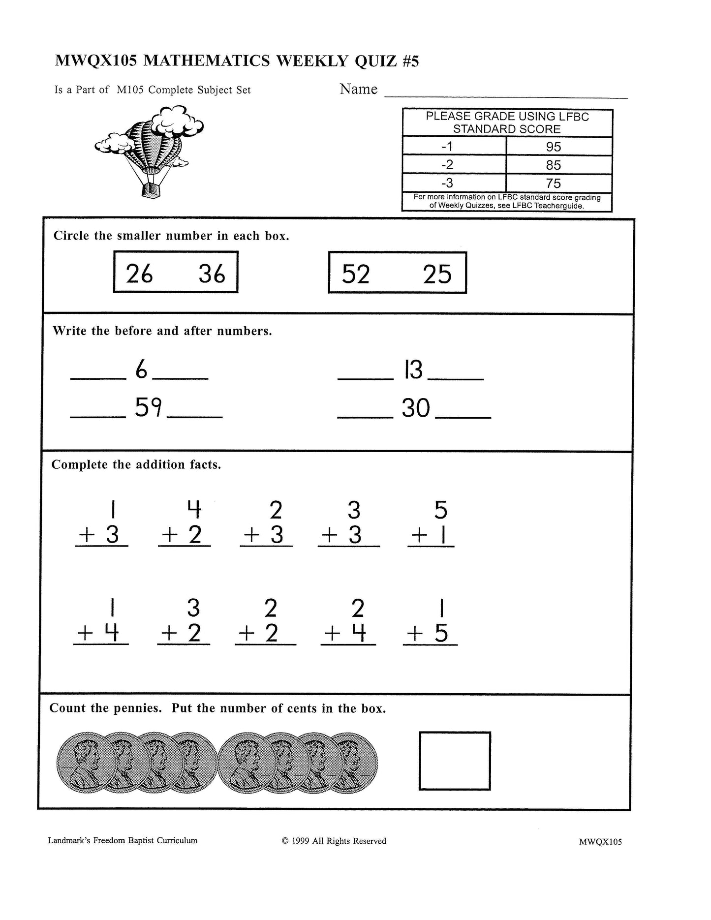 Math Grade 01