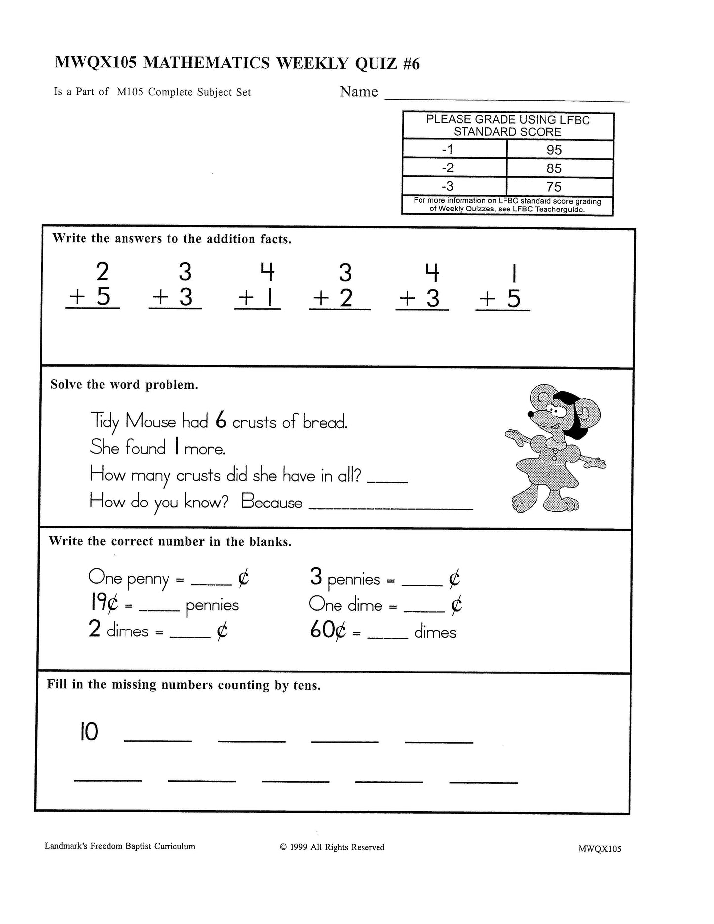 Math Grade 01