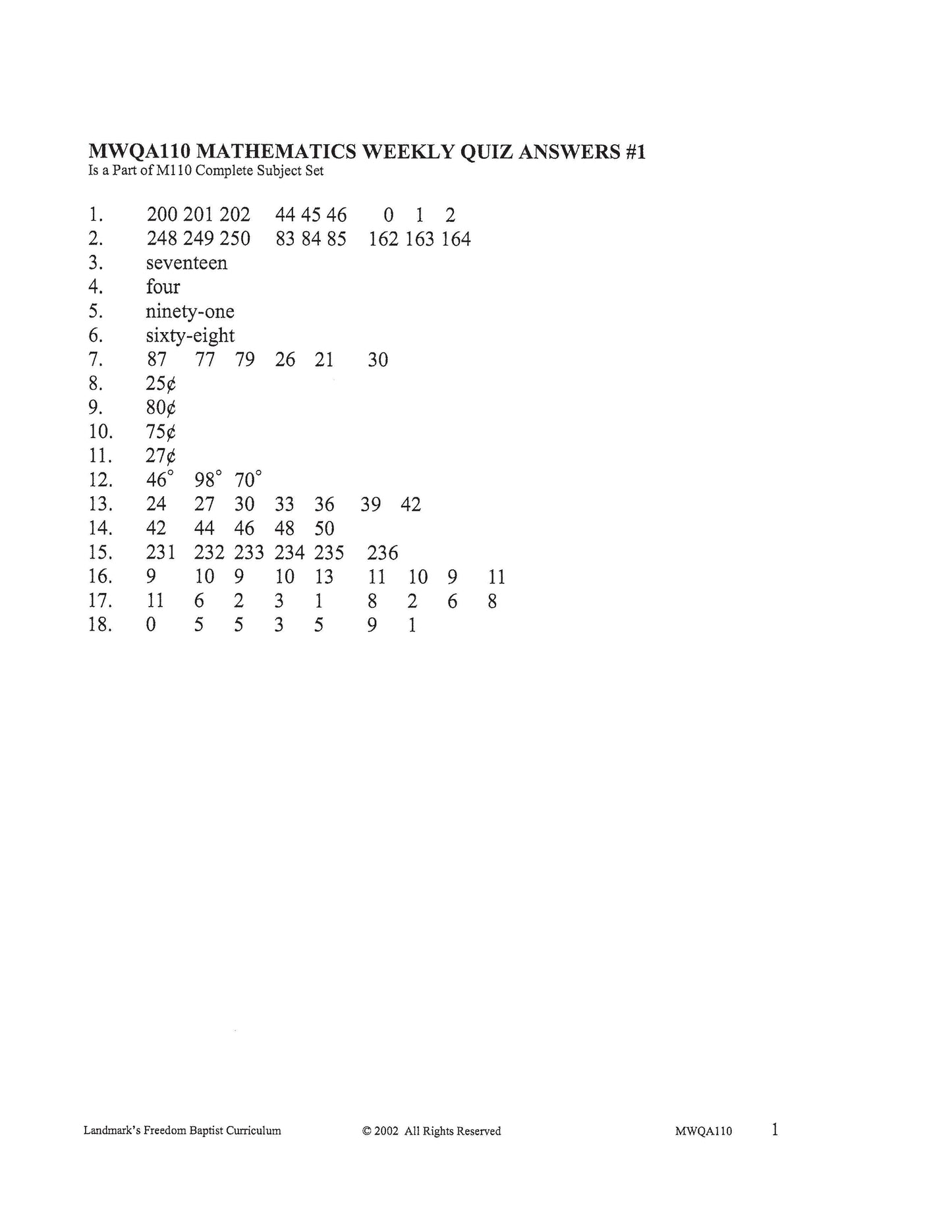 Math Grade 02