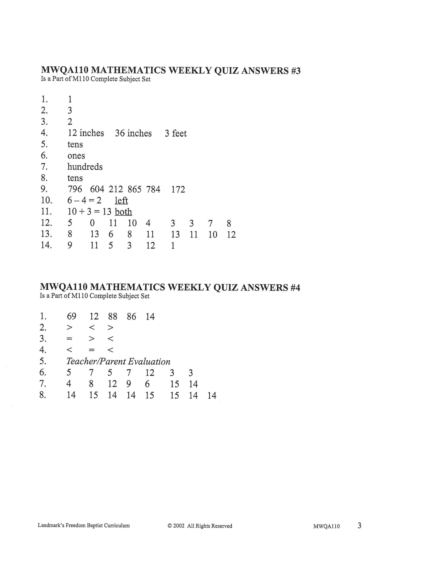 Math Grade 02