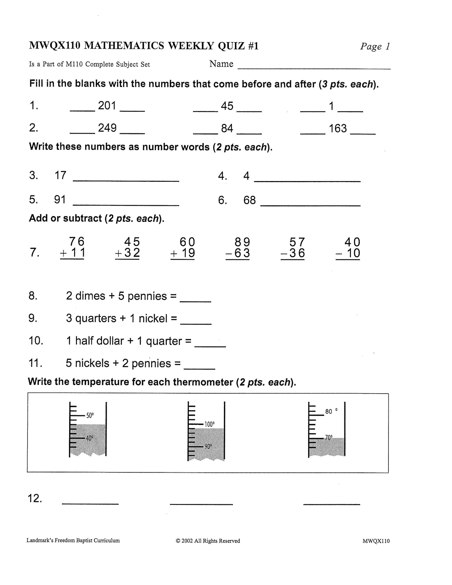 Math Grade 02